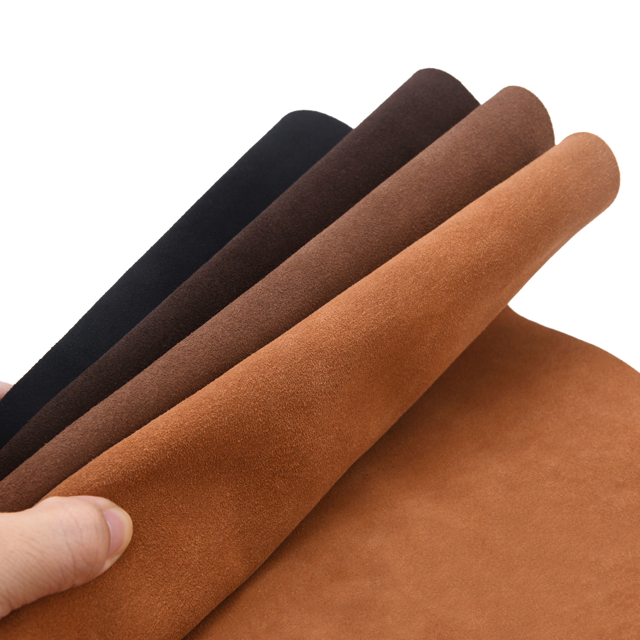 Leather Suede Sheet Skins Pieces 1.5-1.8mm Thick Soft Tooling Leather Square