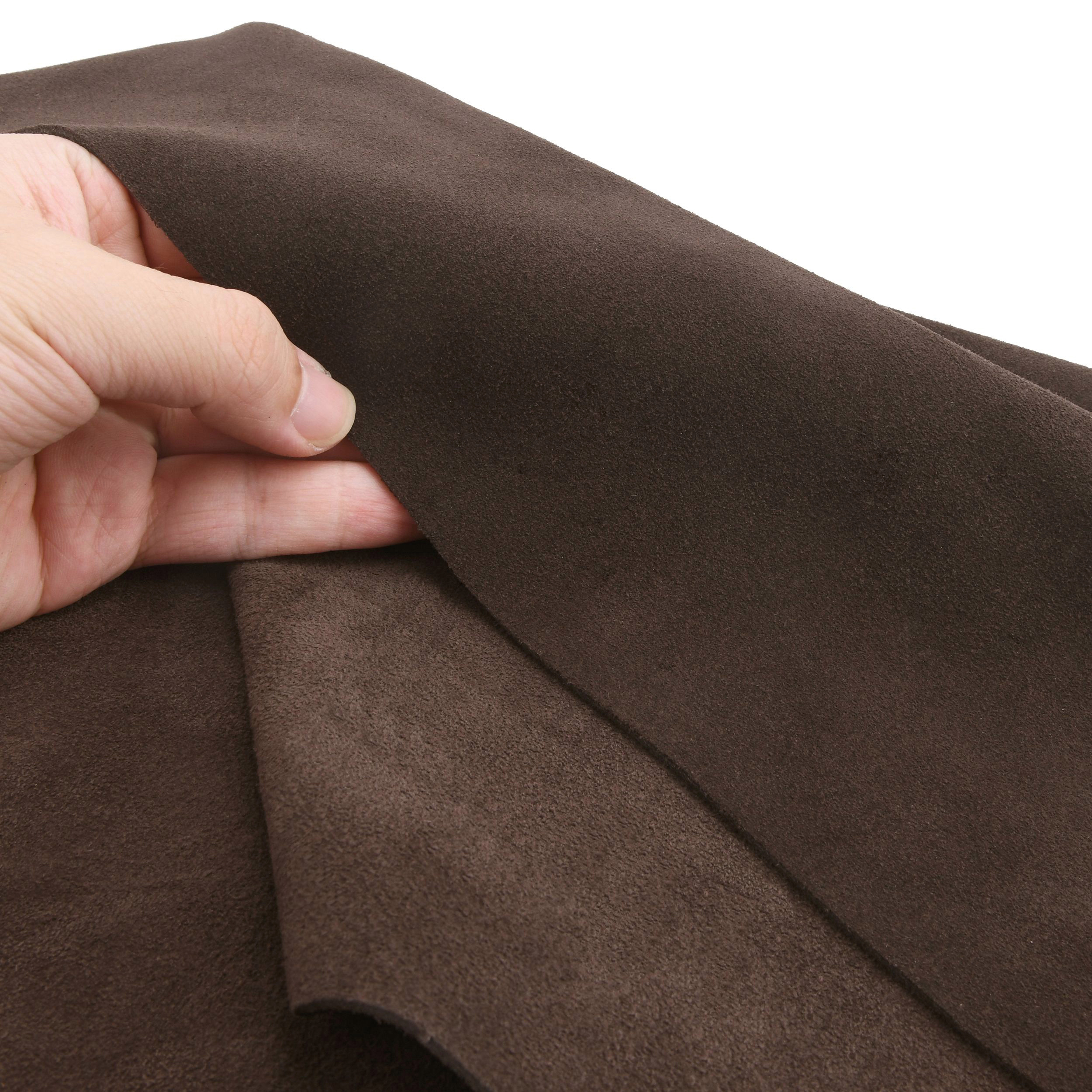 Leather Suede Sheet Skins Pieces 1.5-1.8mm Thick Soft Tooling Leather Square