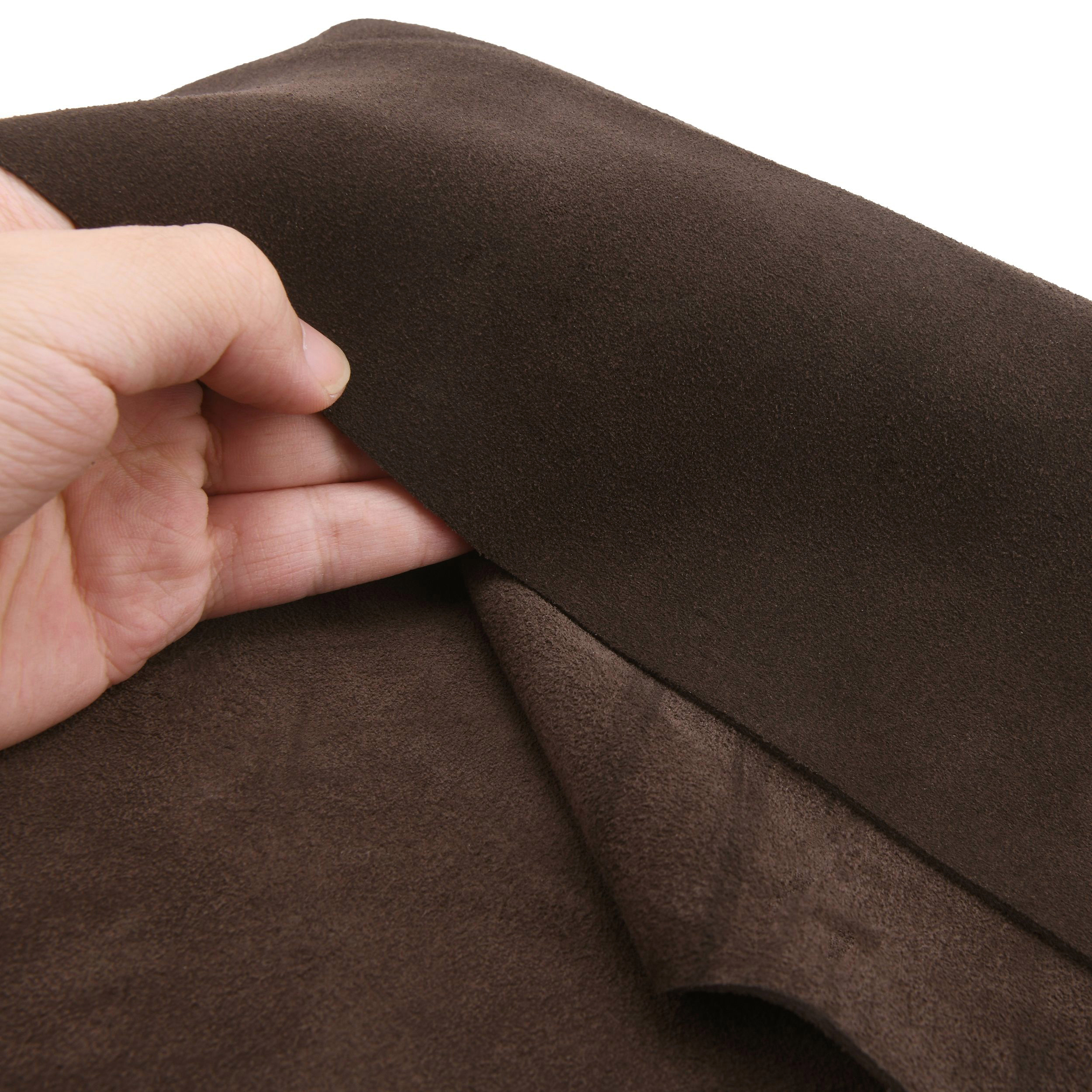 Leather Suede Sheet Skins Pieces 1.5-1.8mm Thick Soft Tooling Leather Square