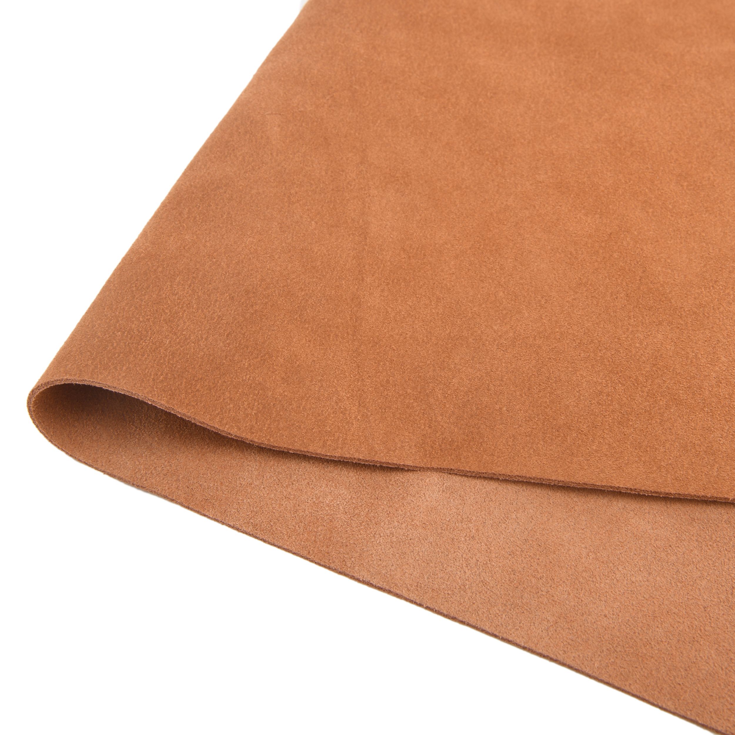 Leather Suede Sheet Skins Pieces 1.5-1.8mm Thick Soft Tooling Leather Square