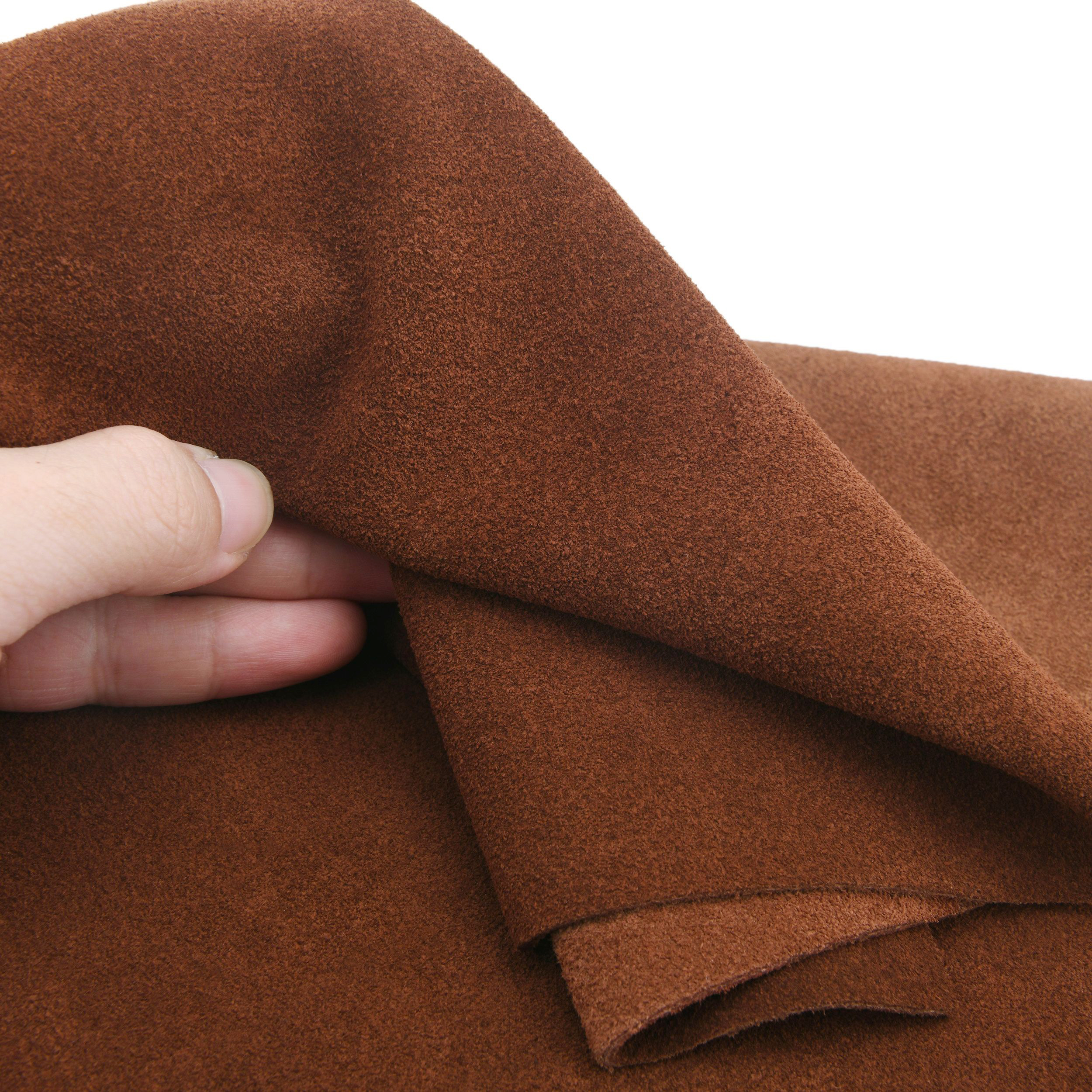 Leather Suede Sheet Skins Pieces 1.5-2mm Thick Soft Leather Square