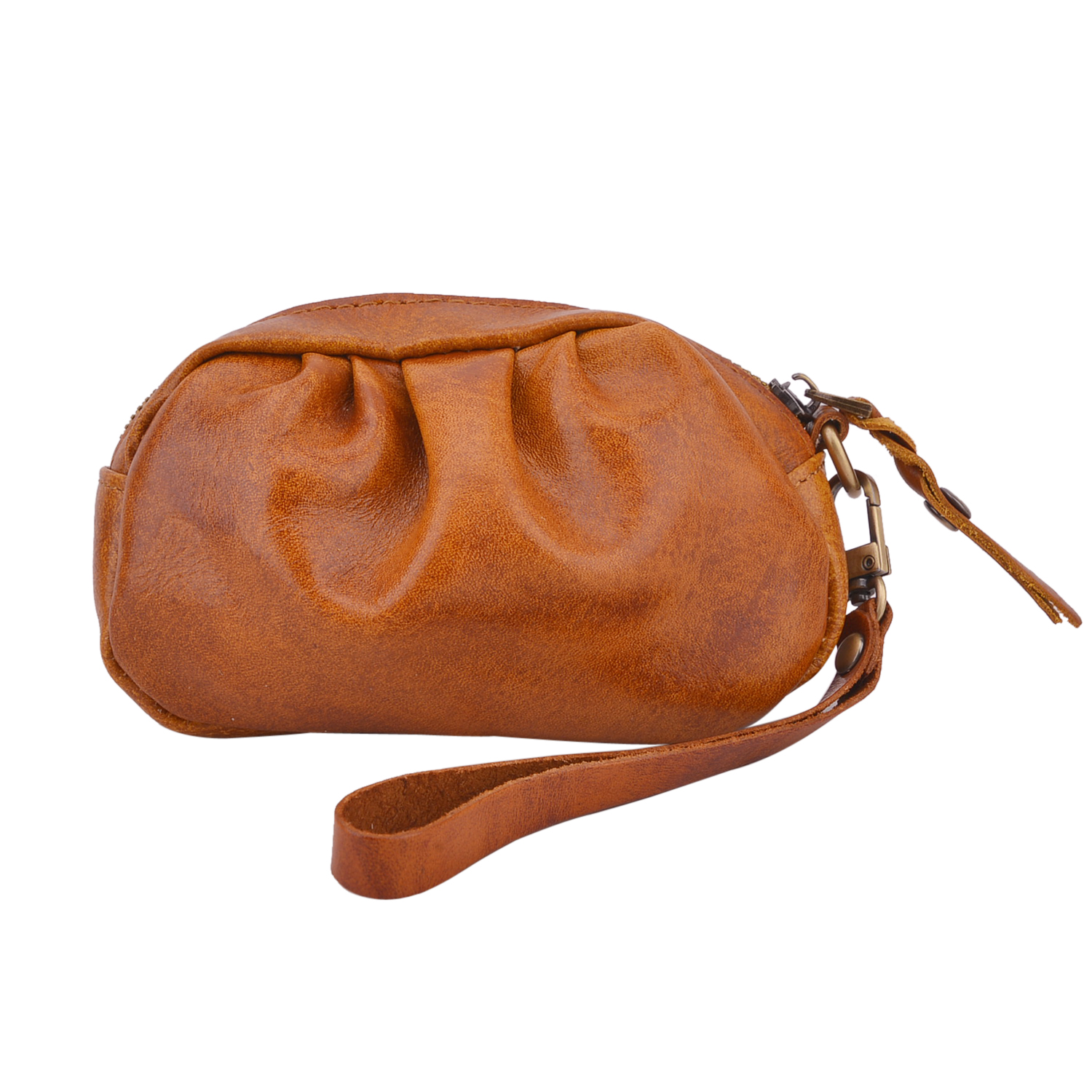 Zipper Pouch Traveling Small Coin Wallet Mini Leather Coin Bags Earphone Data Line Storage Bags ID Credit Card Holder Money Bag