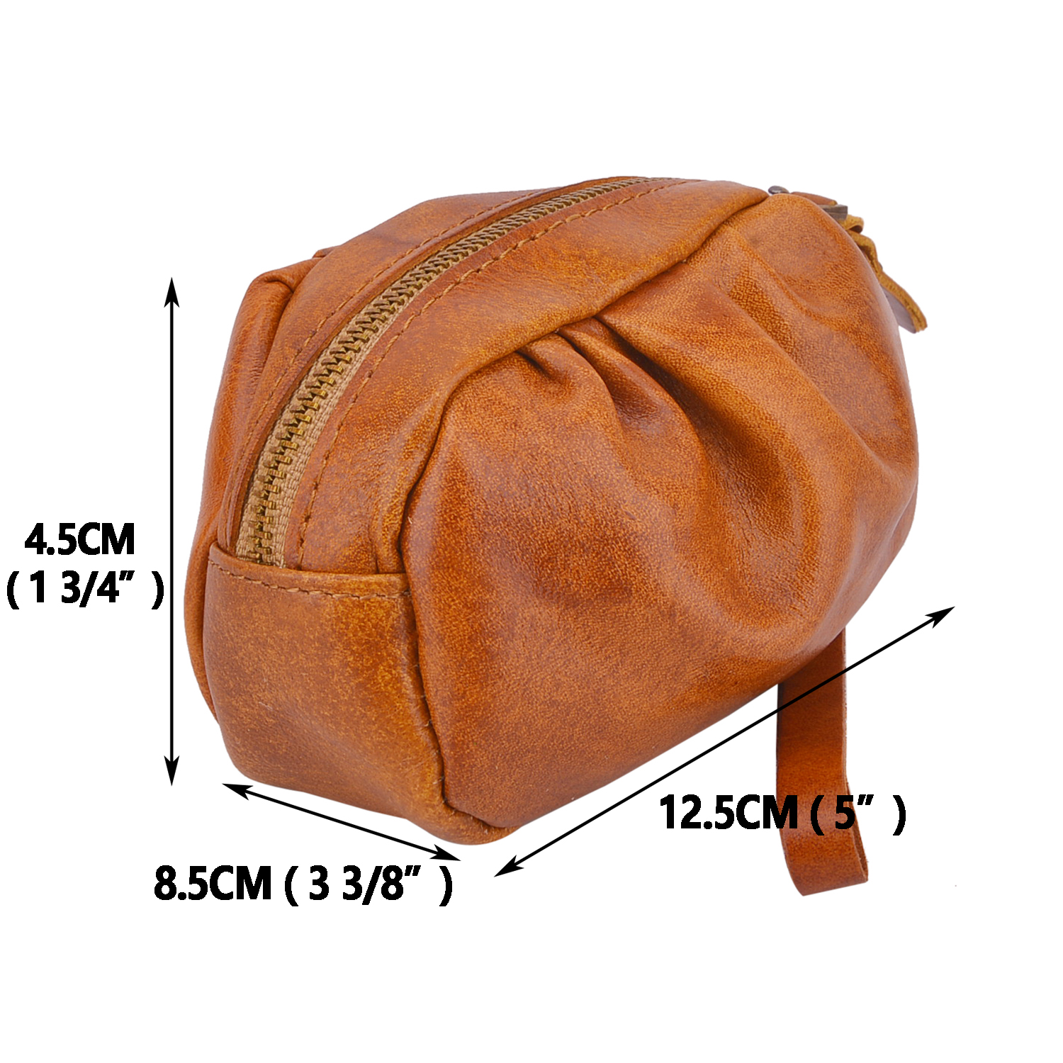 Zipper Pouch Traveling Small Coin Wallet Mini Leather Coin Bags Earphone Data Line Storage Bags ID Credit Card Holder Money Bag