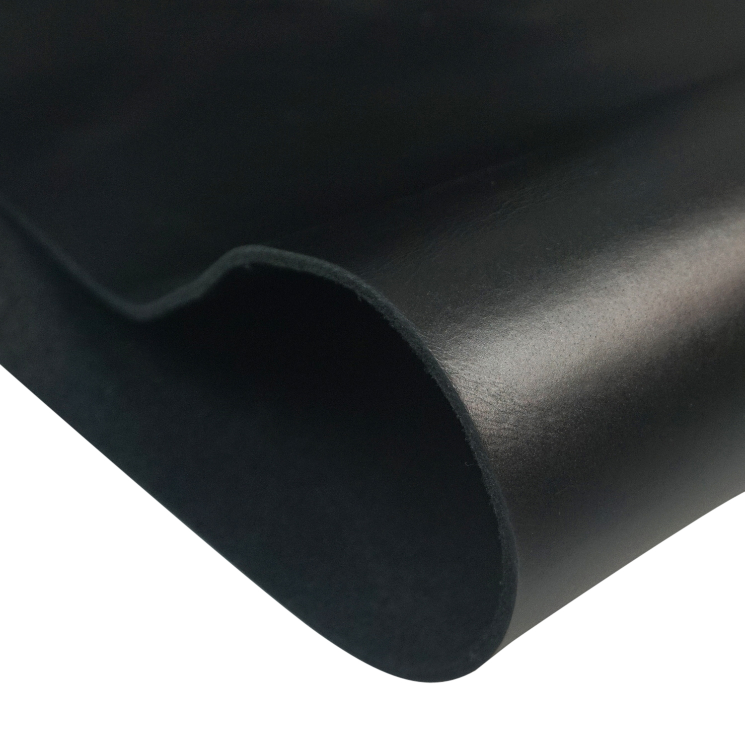 1.8mm Black / Brown Oil Waxy Cowhide Crafts Leather Sheets Tooling Leathers