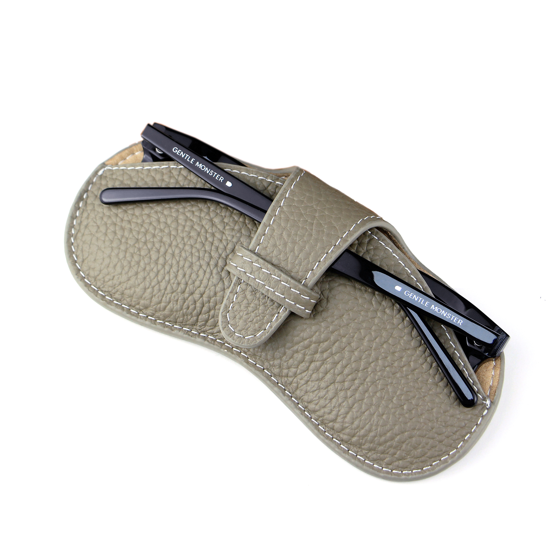 WAYNE'S DOG Genuine Leather Glasses Case Sunglasses Pouch Eyeglass Case for Men and Women