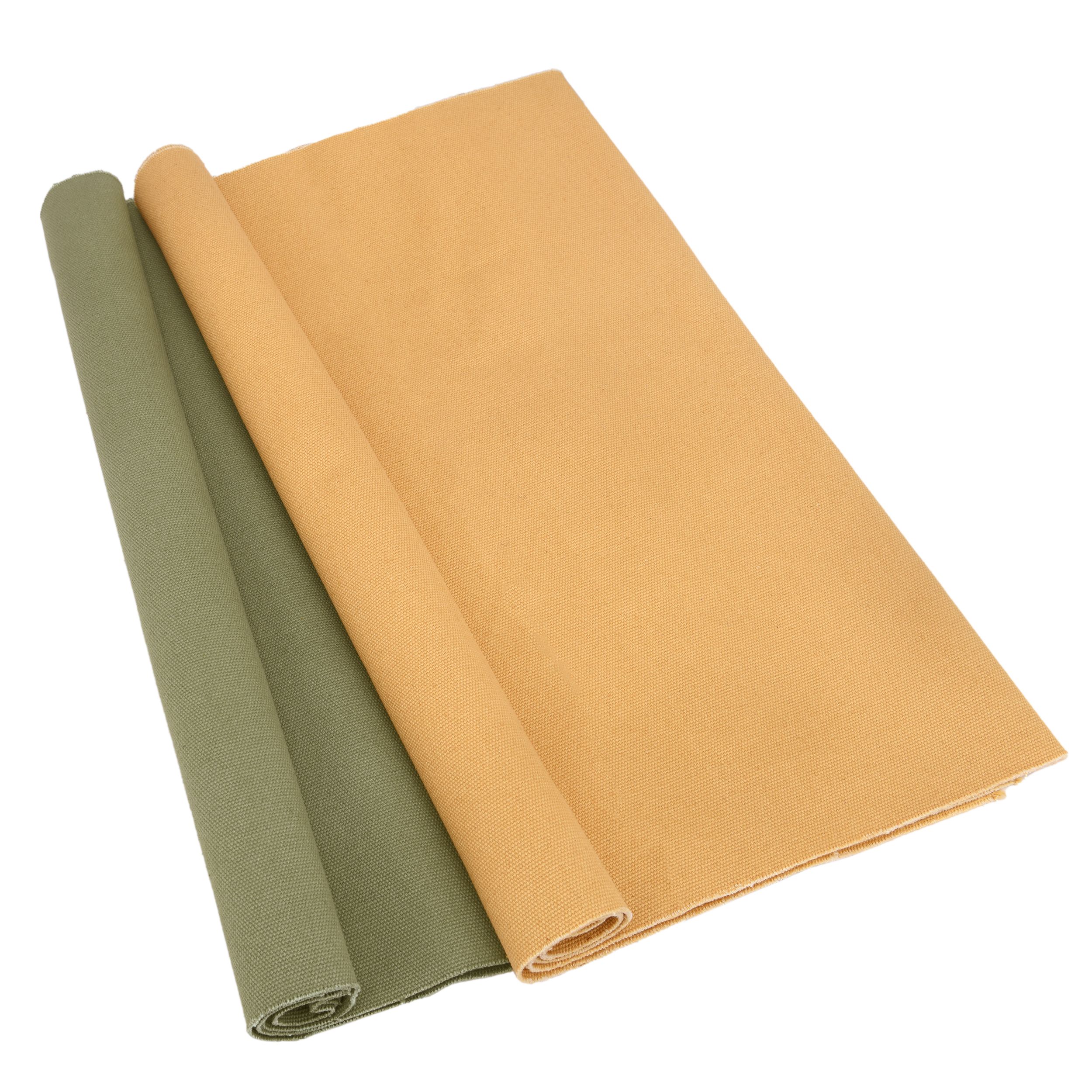 16OZ Waxed Army Duck Canvas / Washed Canvas / 100% Cotton Canvas By The Yard