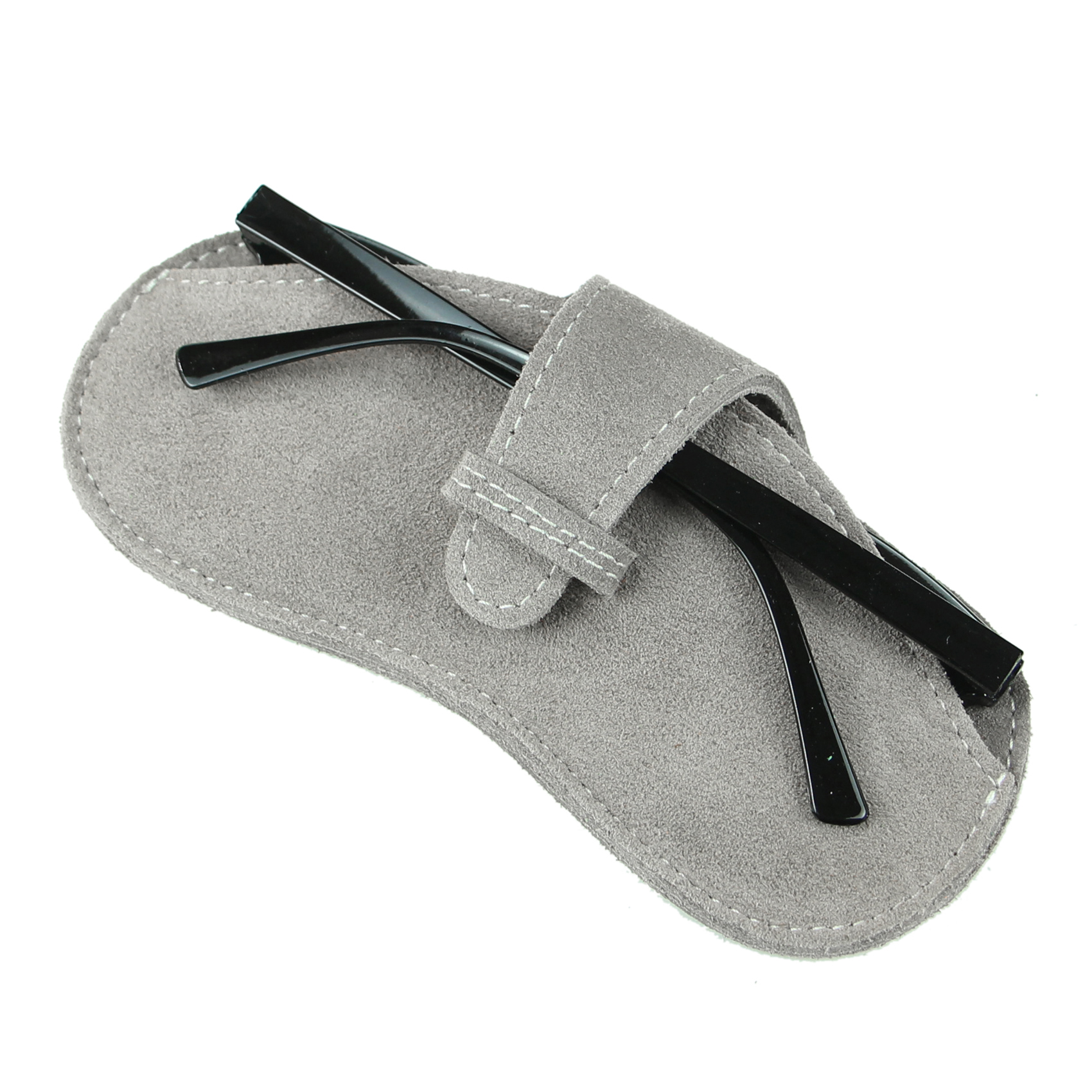 WAYNE'S DOG Genuine Leather Glasses Case Sunglasses Pouch Eyeglass Case for Men and Women