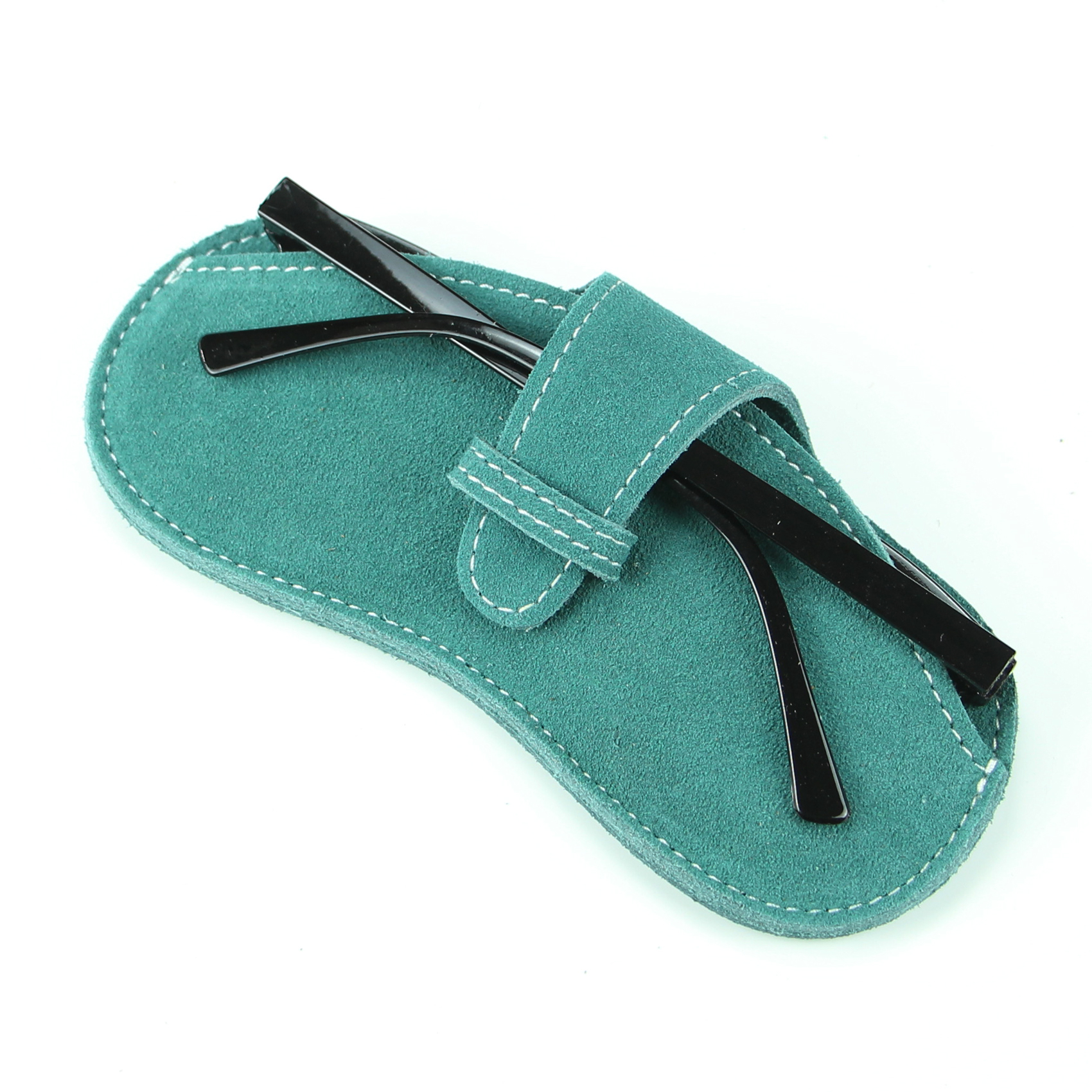 WAYNE'S DOG Genuine Leather Glasses Case Sunglasses Pouch Eyeglass Case for Men and Women