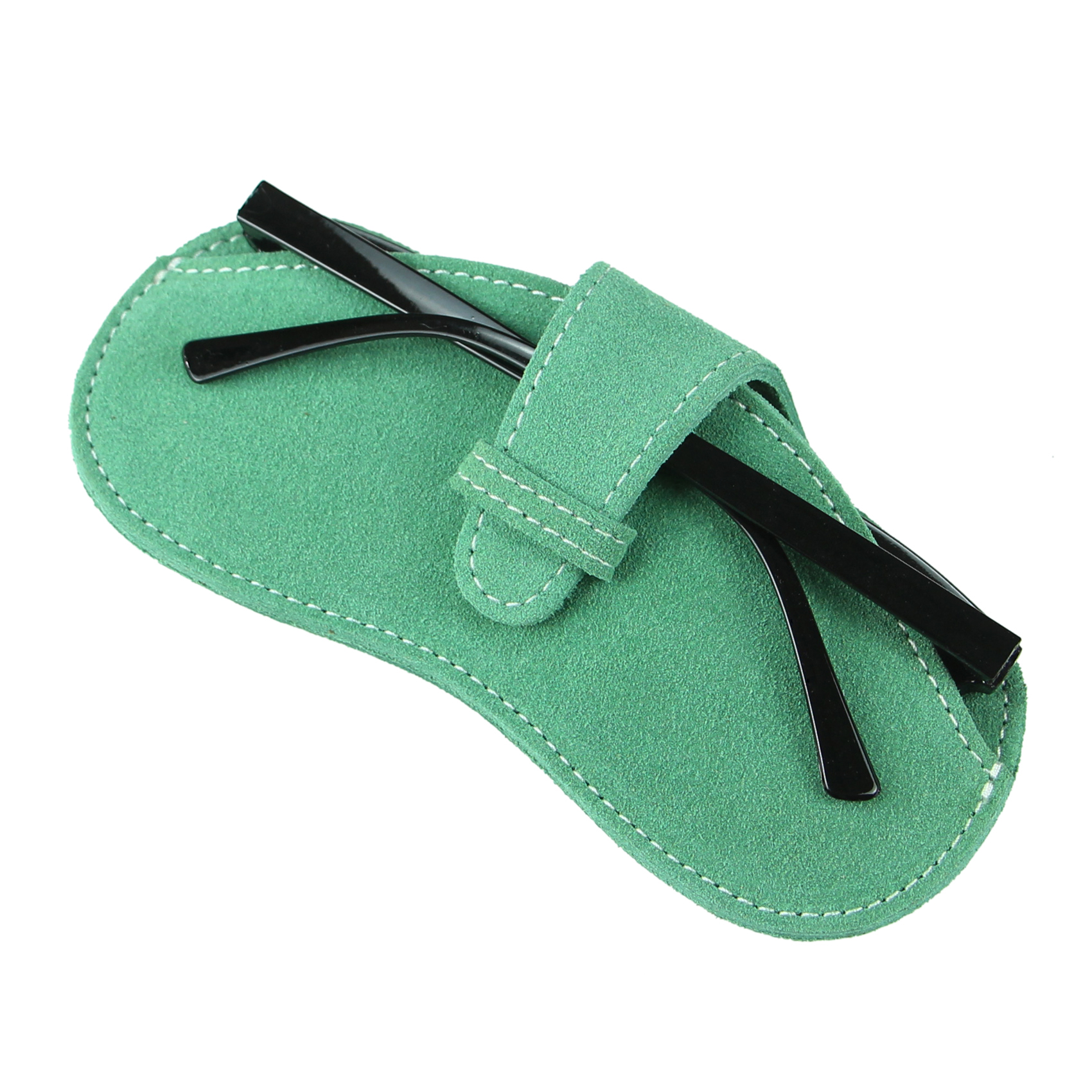 WAYNE'S DOG Genuine Leather Glasses Case Sunglasses Pouch Eyeglass Case for Men and Women