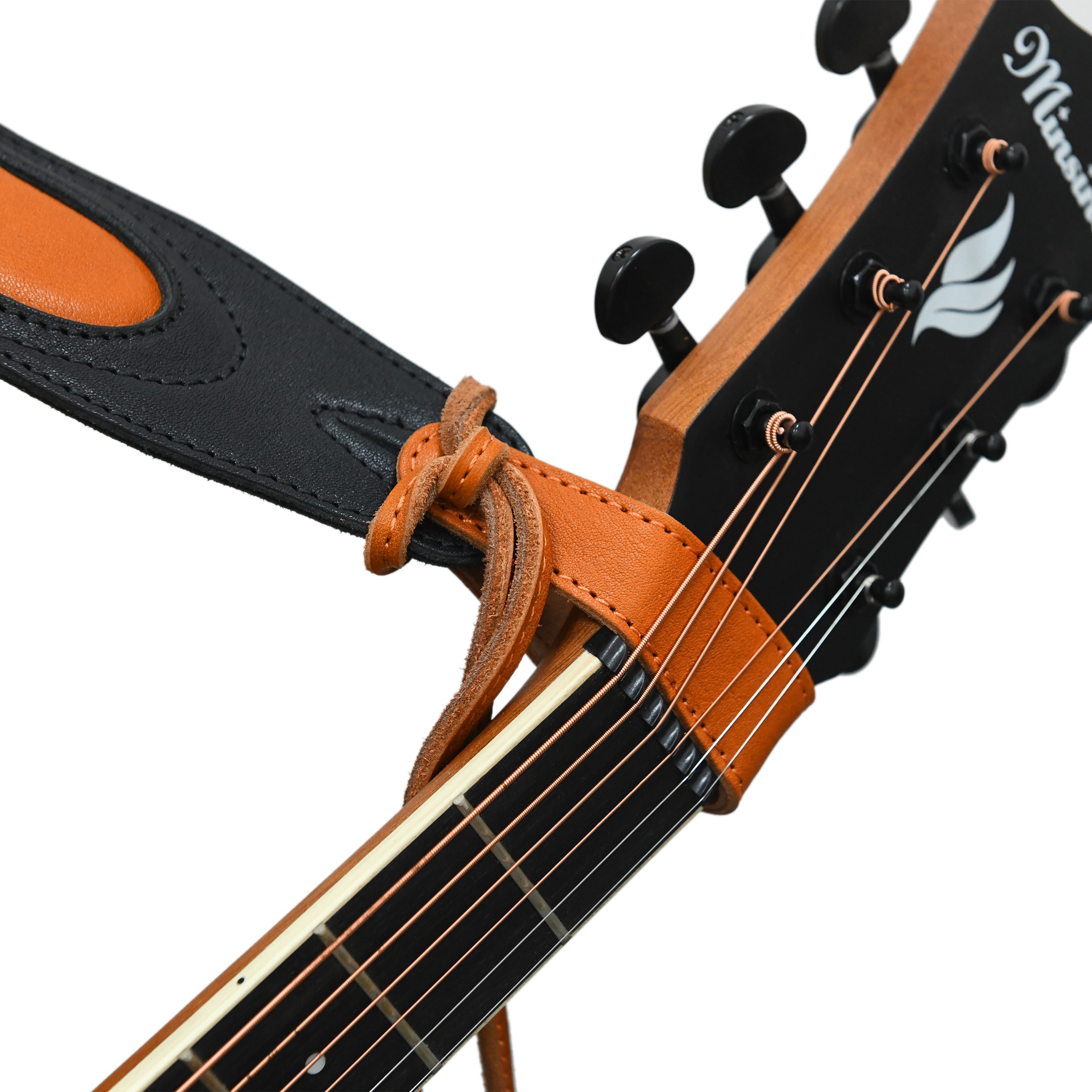 Guitar Strap Leather Real Cowhide Adjust for Acoustic Electric Bass