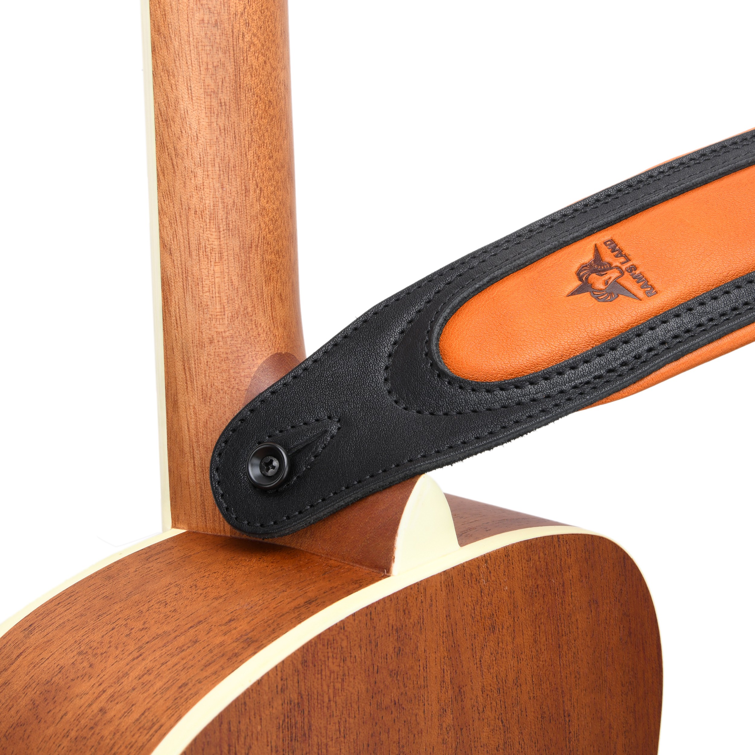 Guitar Strap Leather Real Cowhide Adjust for Acoustic Electric Bass