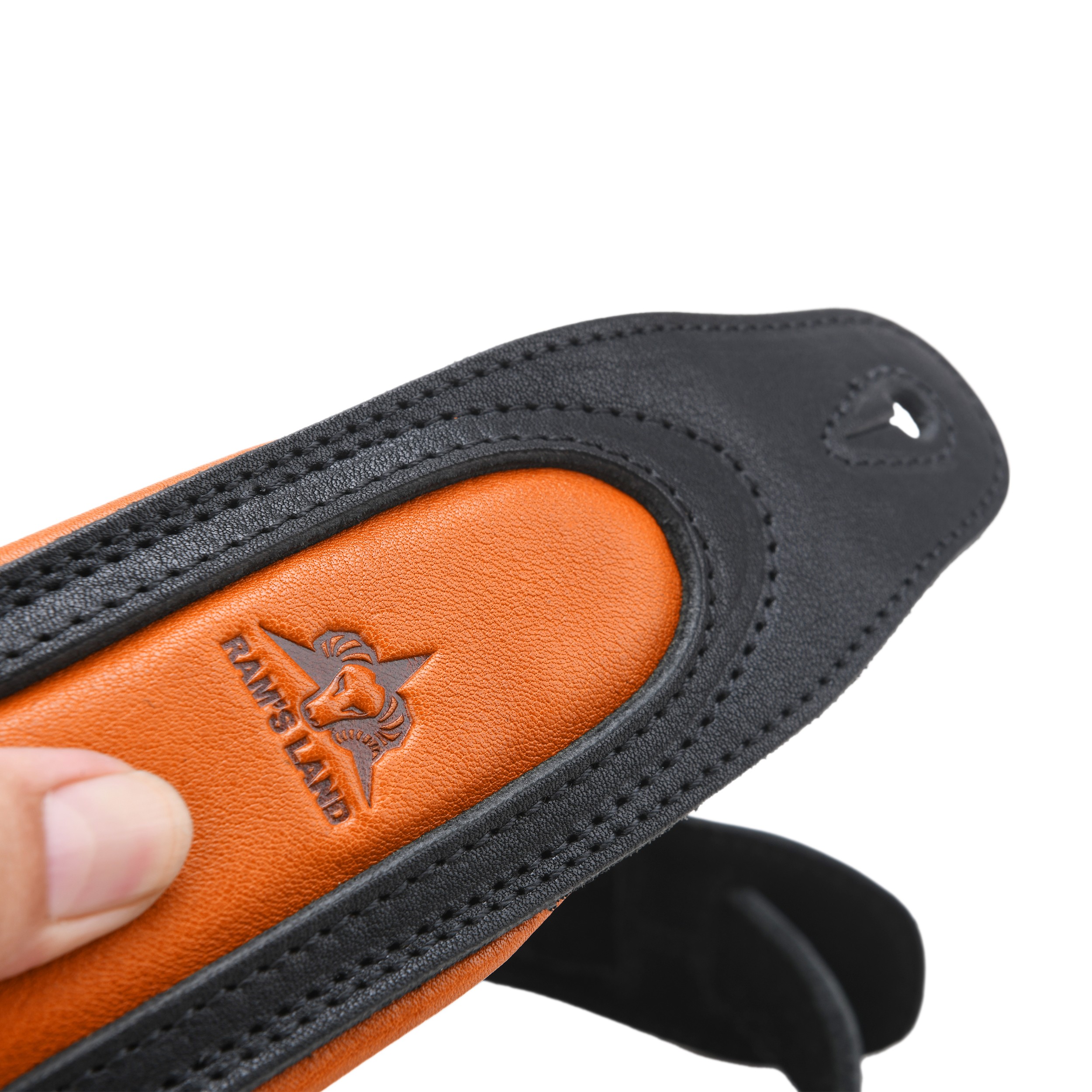 Guitar Strap Leather Real Cowhide Adjust for Acoustic Electric Bass