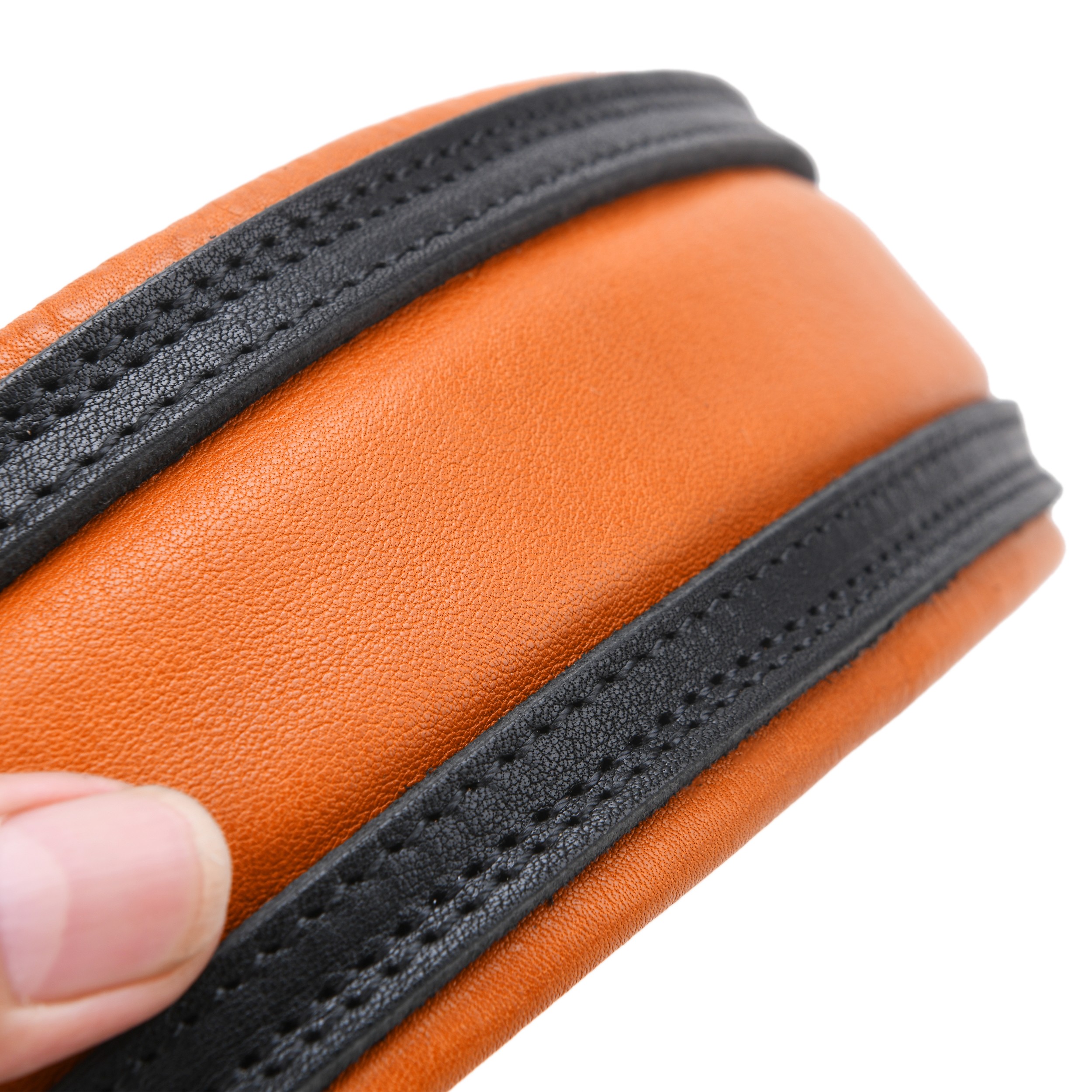 Guitar Strap Leather Real Cowhide Adjust for Acoustic Electric Bass