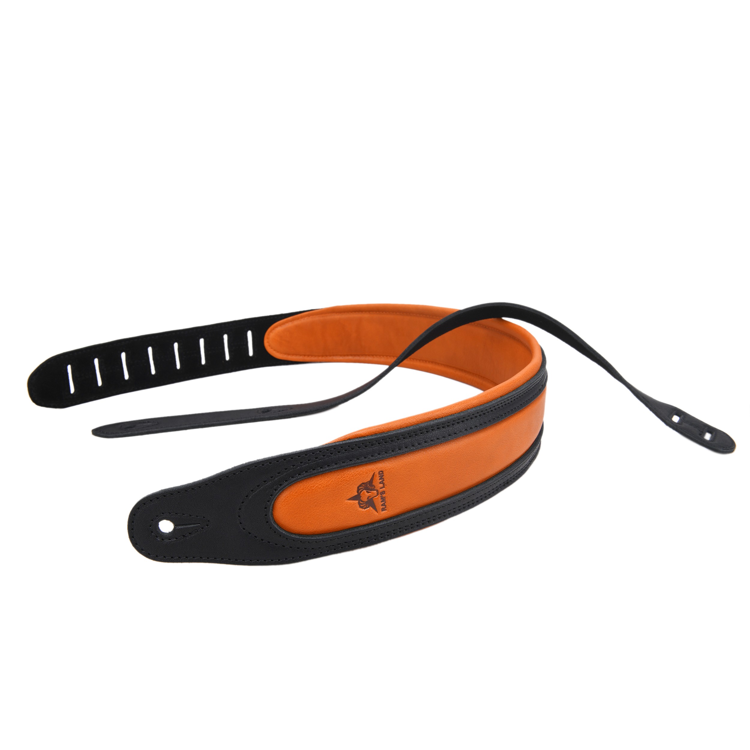 Guitar Strap Leather Real Cowhide Adjust for Acoustic Electric Bass