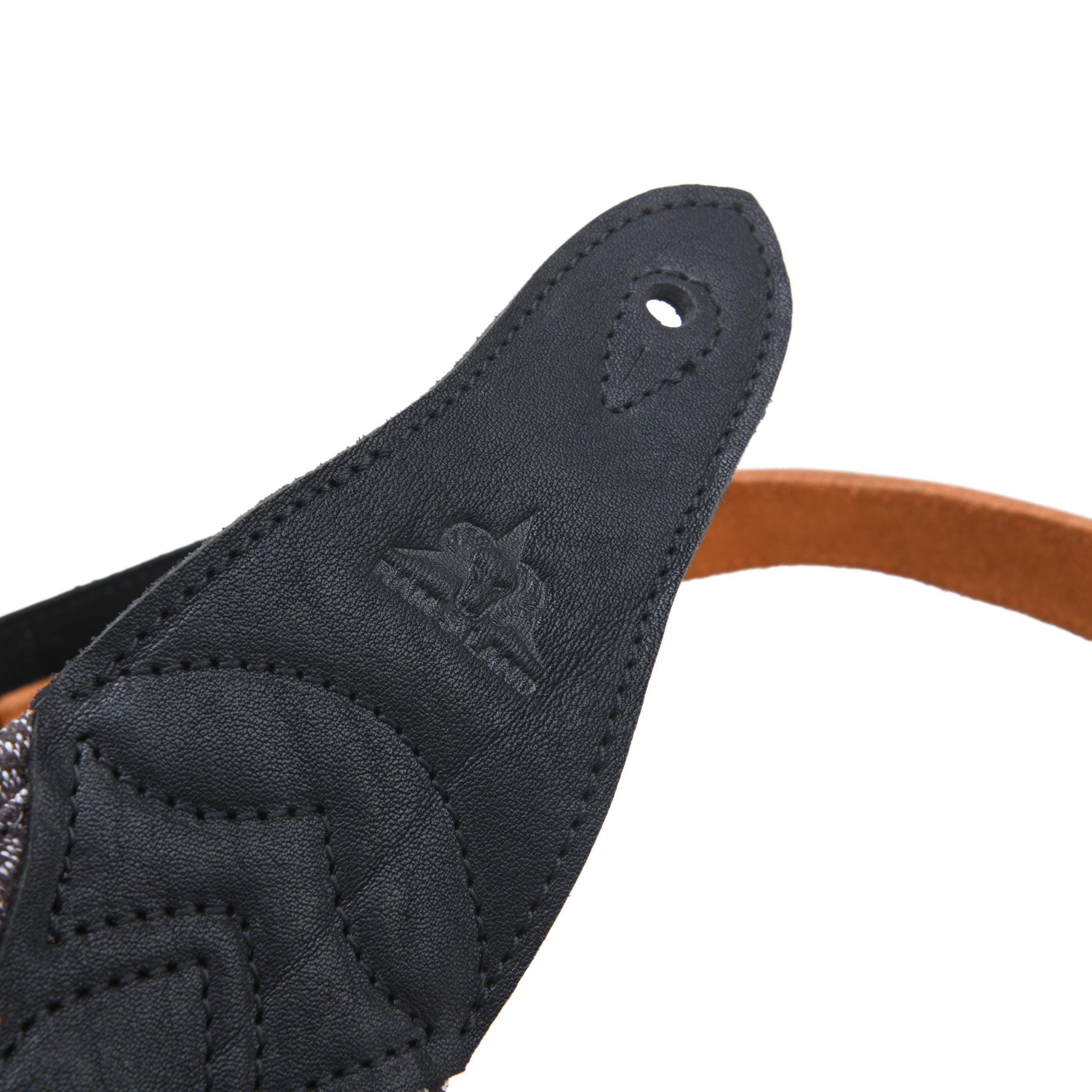 Padded Leather Guitar Strap 3" Wide Adjustable Belt for Electric Bass