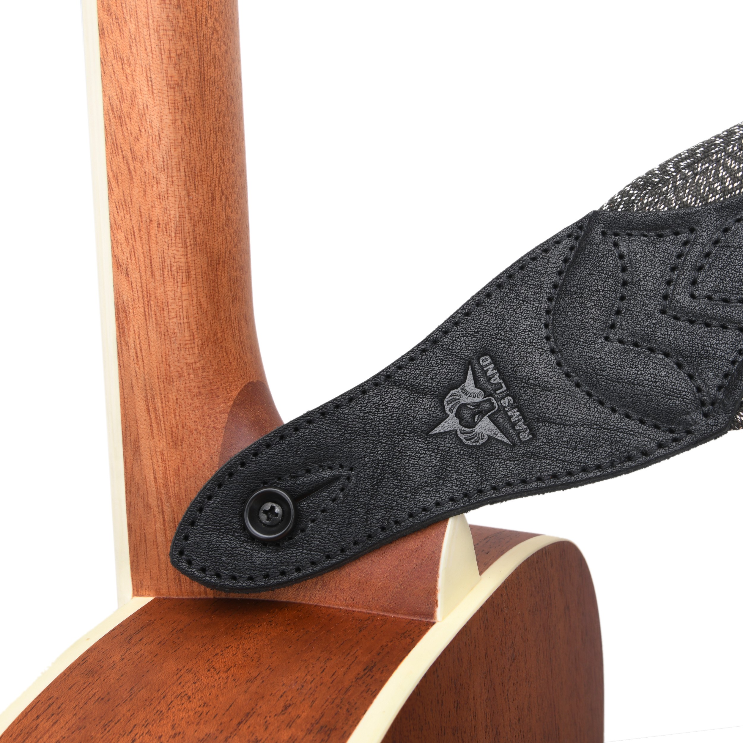 Padded Leather Guitar Strap 3" Wide Adjustable Belt for Electric Bass