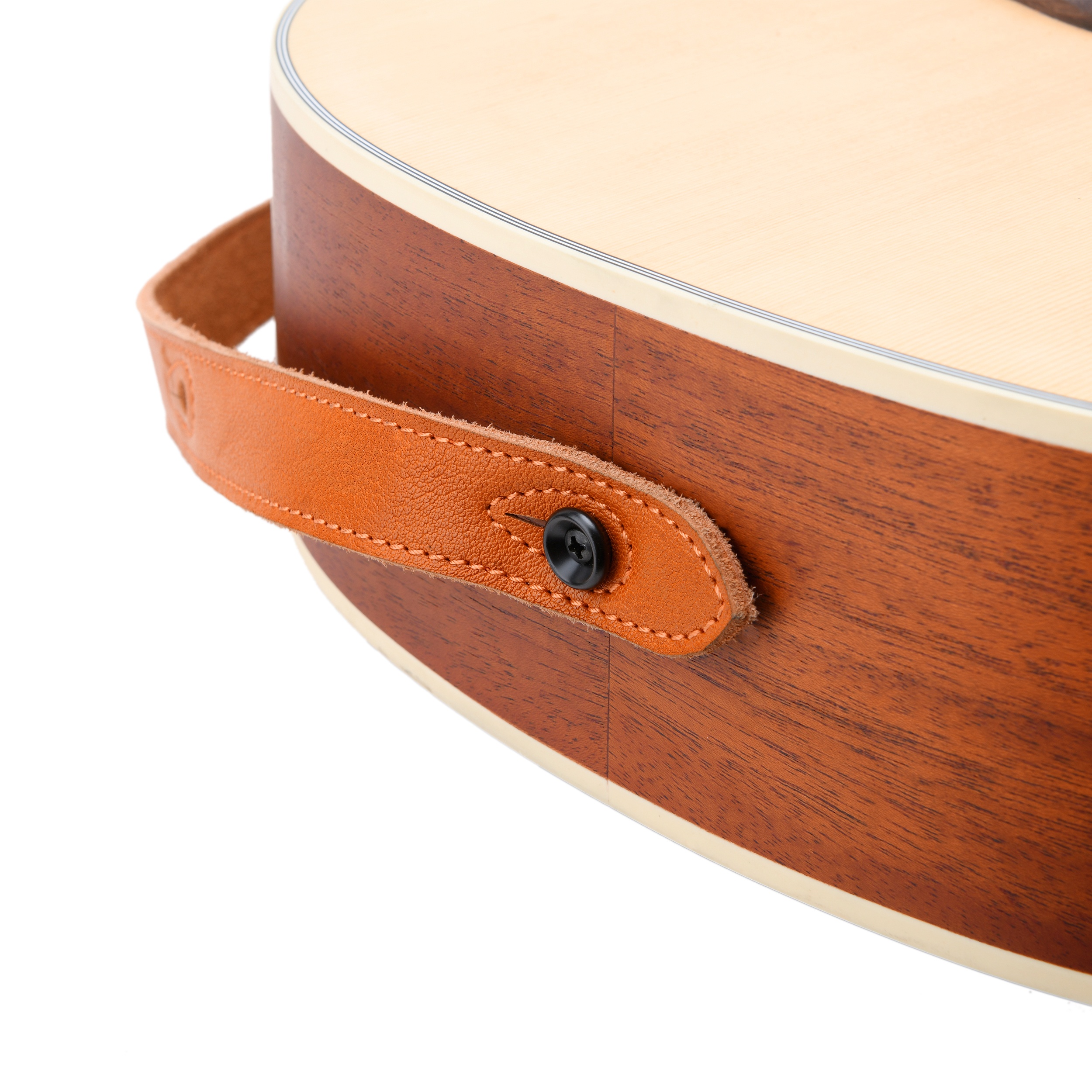 Padded Leather Guitar Strap 3" Wide Adjustable Belt for Electric Bass