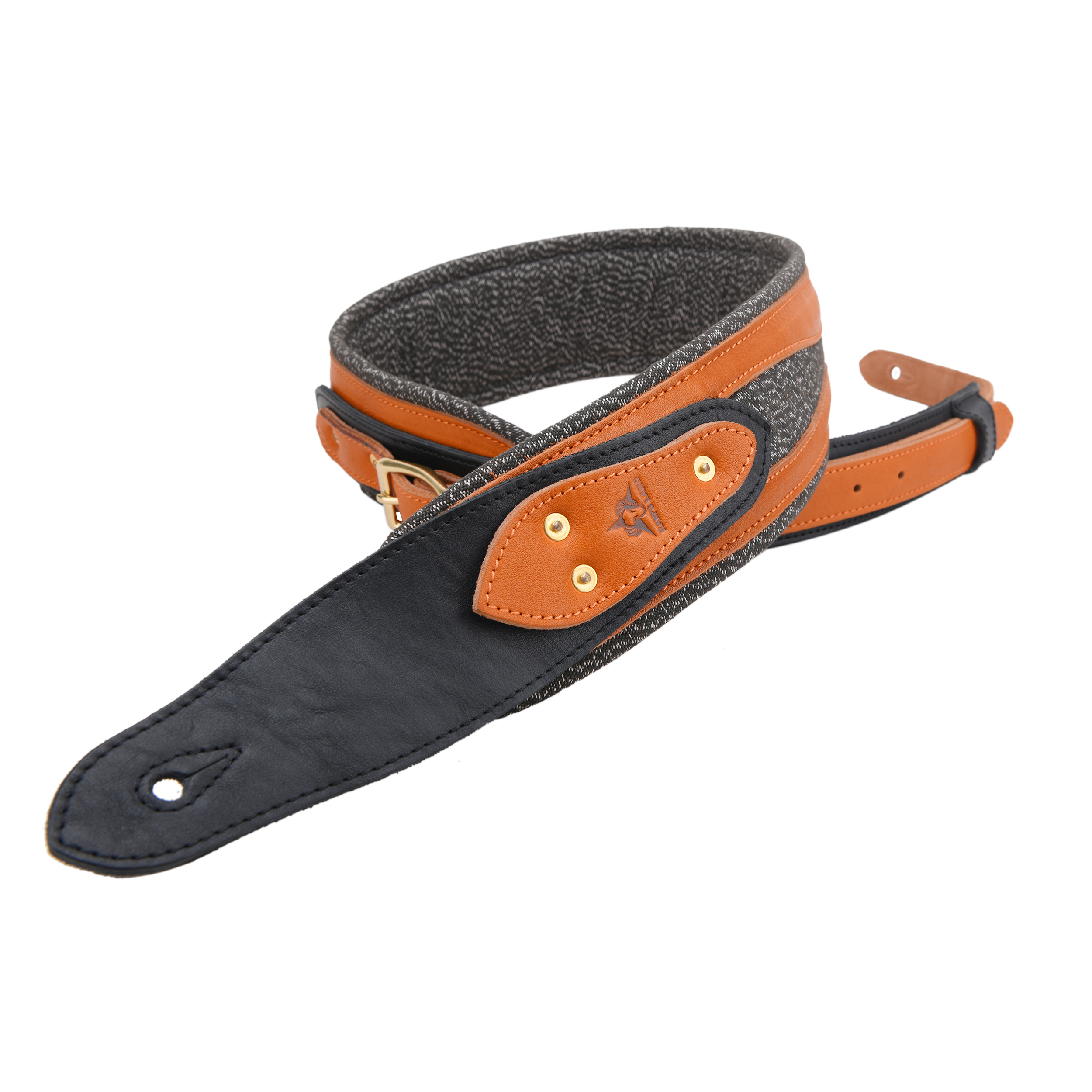Padded Cowhide Leather Guitar Strap for Acoustic Electric Bass Guitar