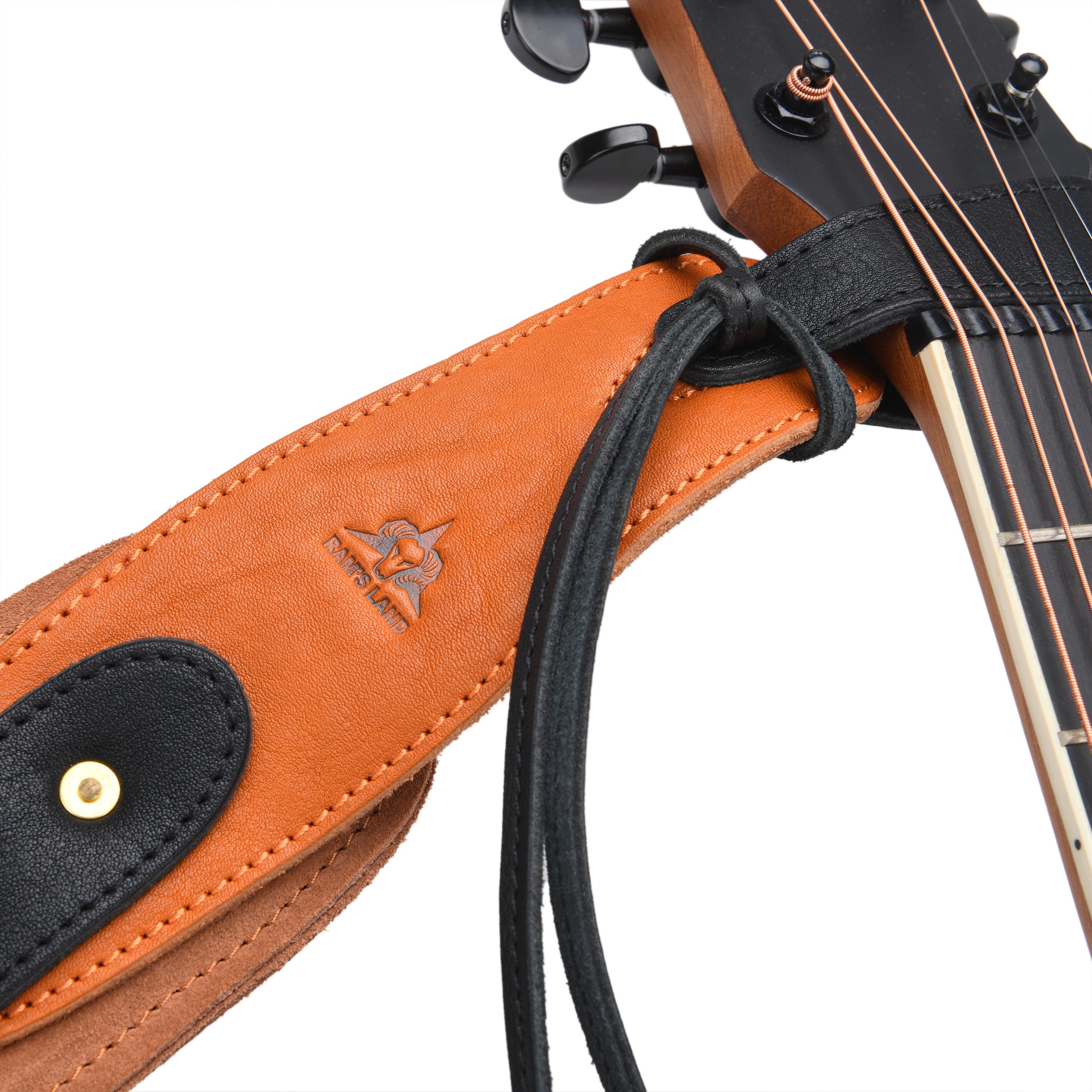 Leather Guitar Strap Western Series for Electric, Acoustic ,Bass Guitars