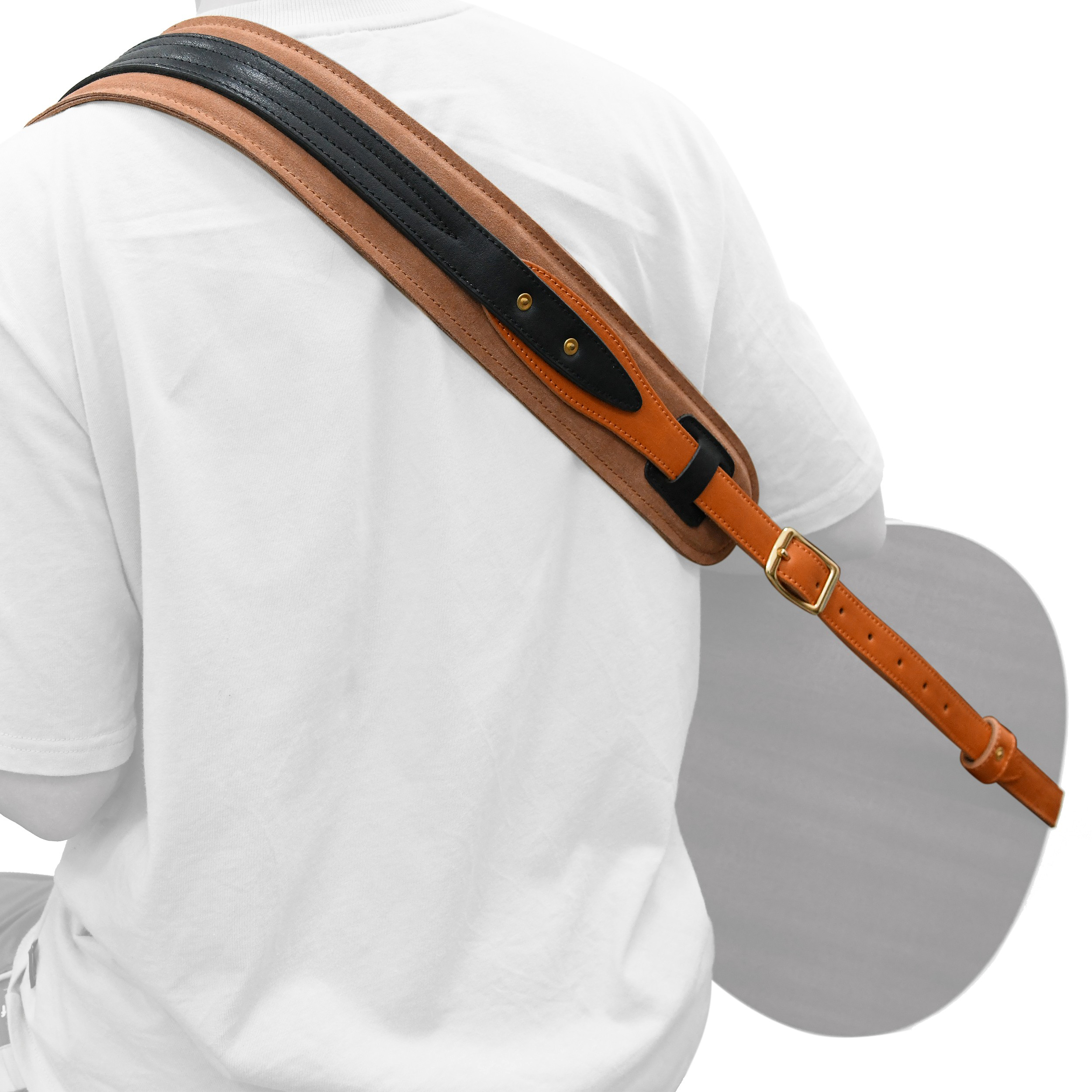 Leather Guitar Strap Western Series for Electric, Acoustic ,Bass Guitars