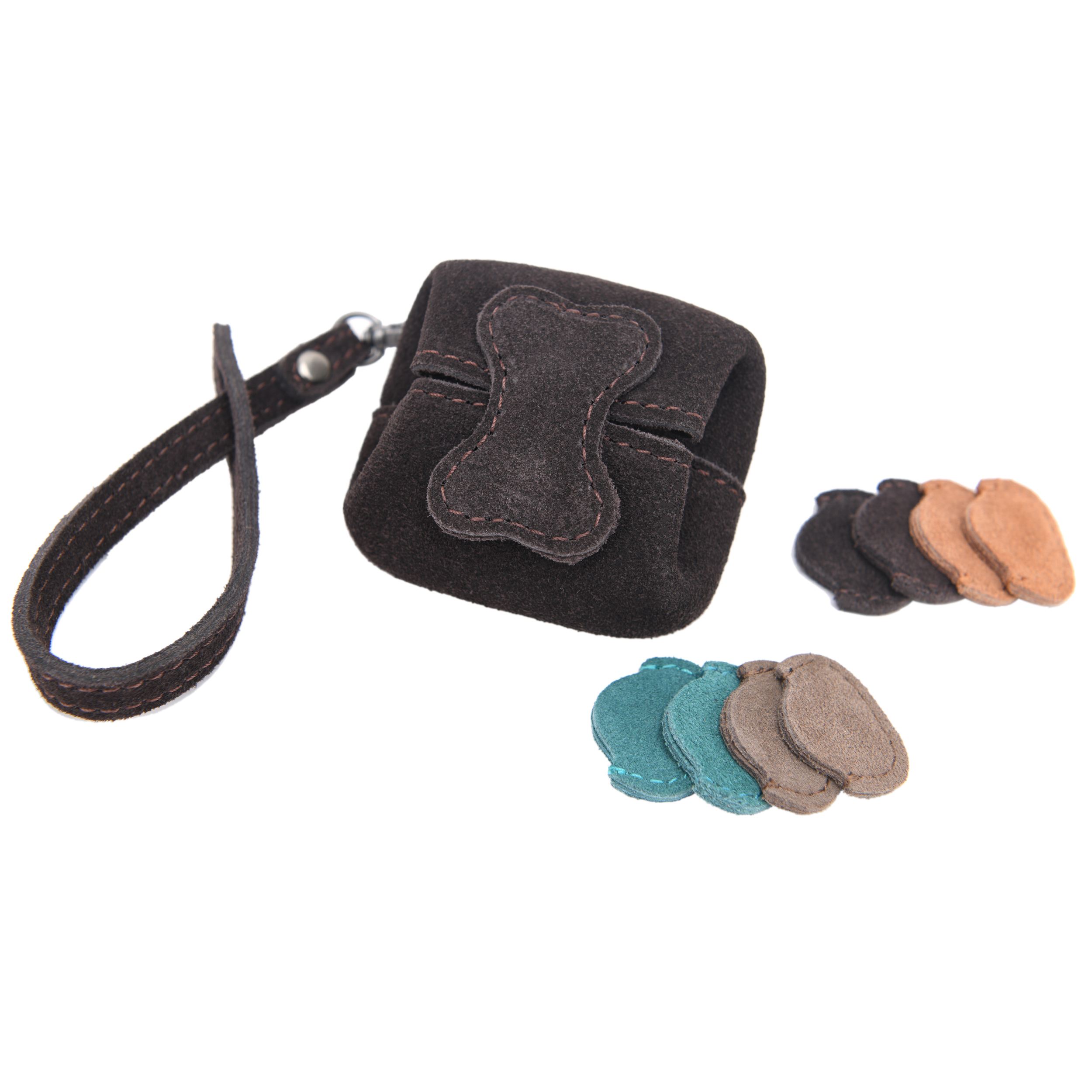 Leather Guitar Pick Holder, Cowhide Mini Coin Pocket | Coin Pouch