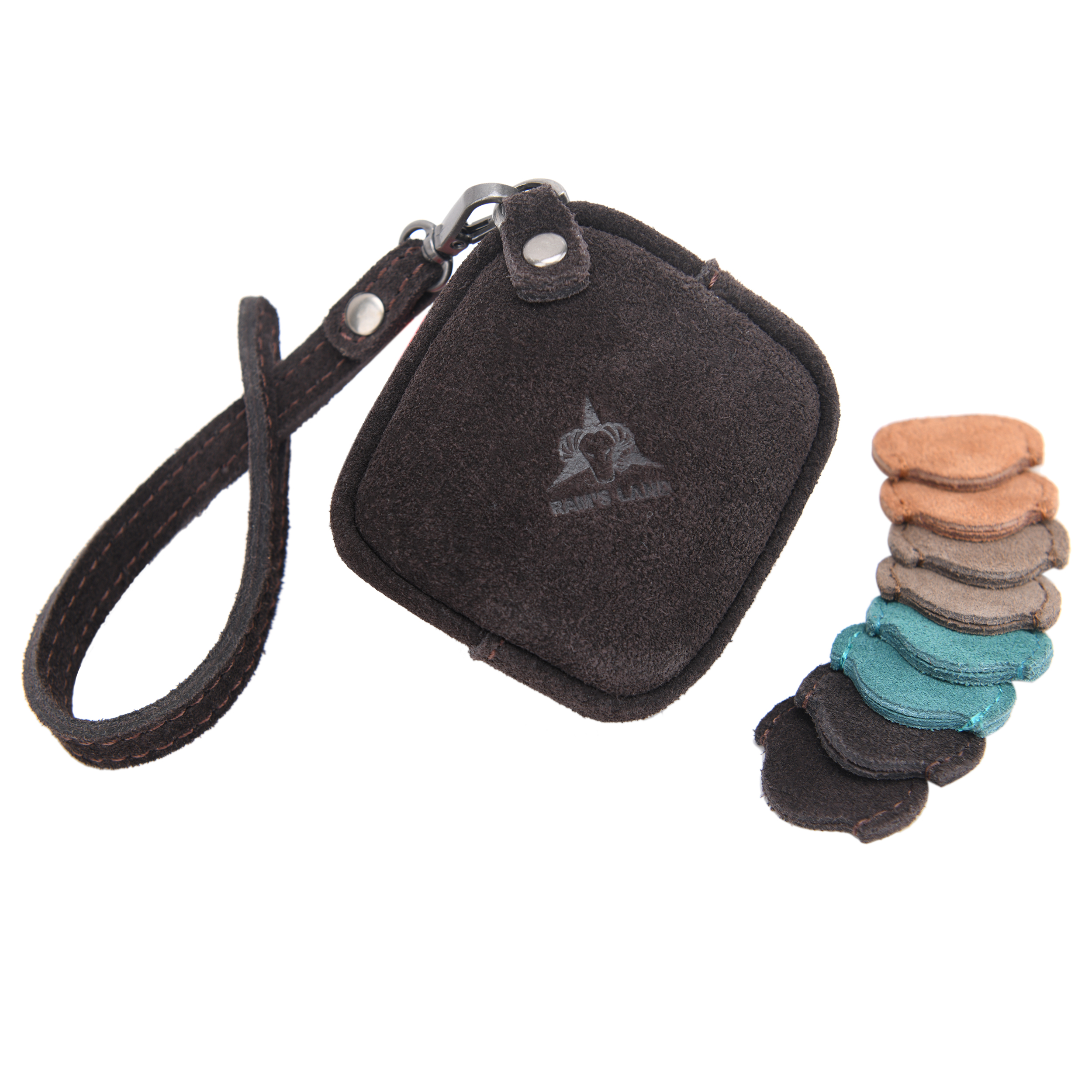 Leather Guitar Pick Holder, Cowhide Mini Coin Pocket | Coin Pouch