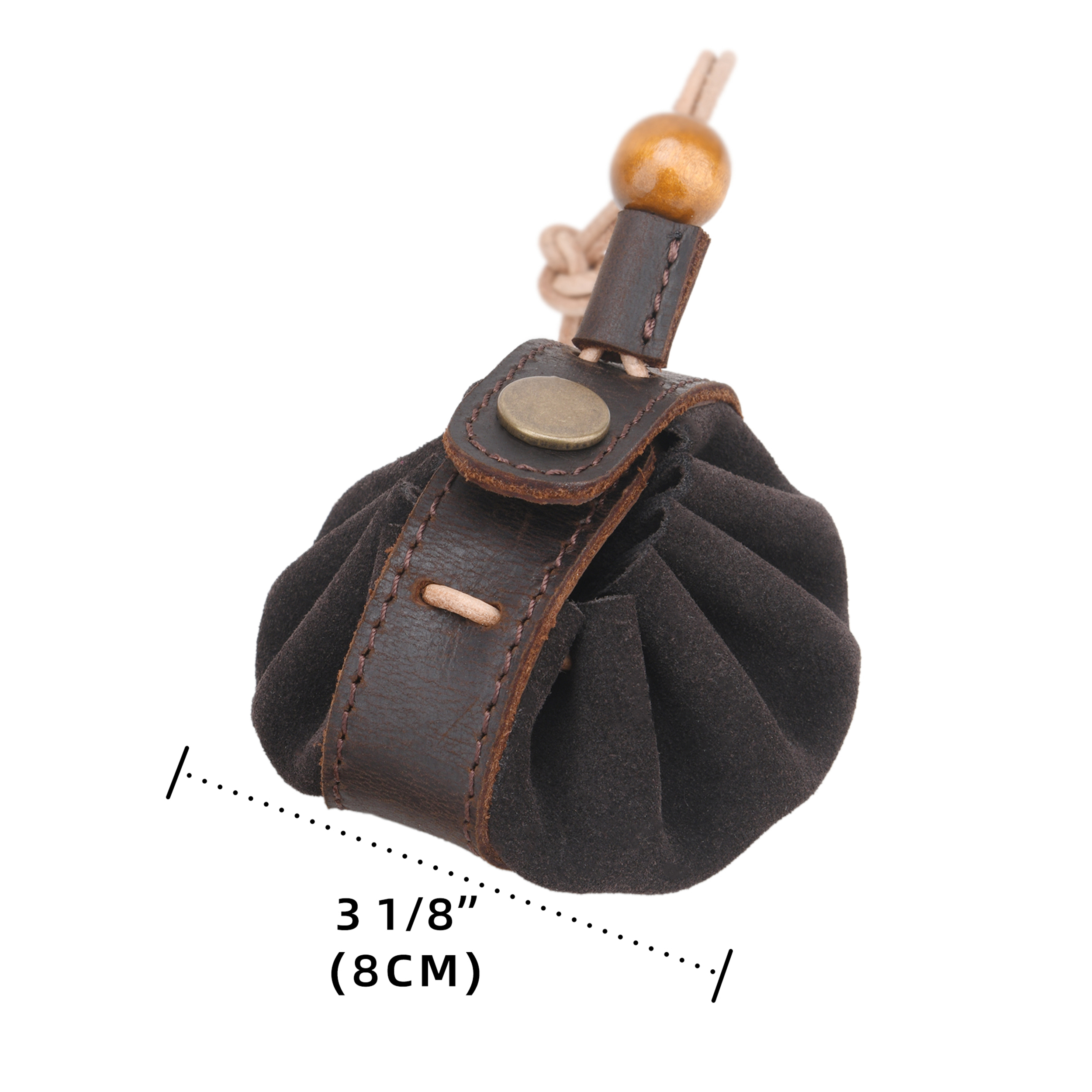 Leather Guitar Picks Holder Case, Coin Pouch Compact Change Holder