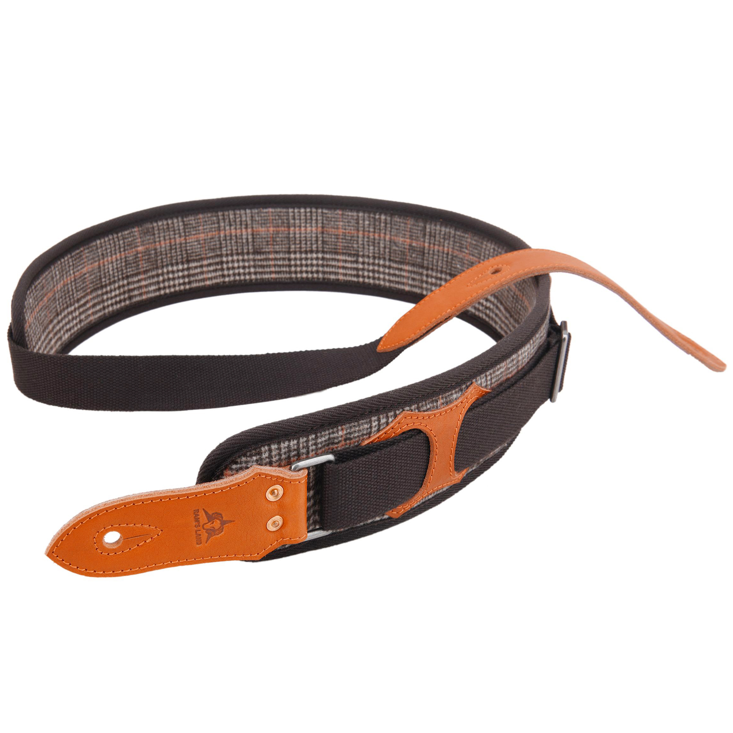 Leather Guitar Strap 3" Inch Wide Vintage Padded Guitar and Bass Strap