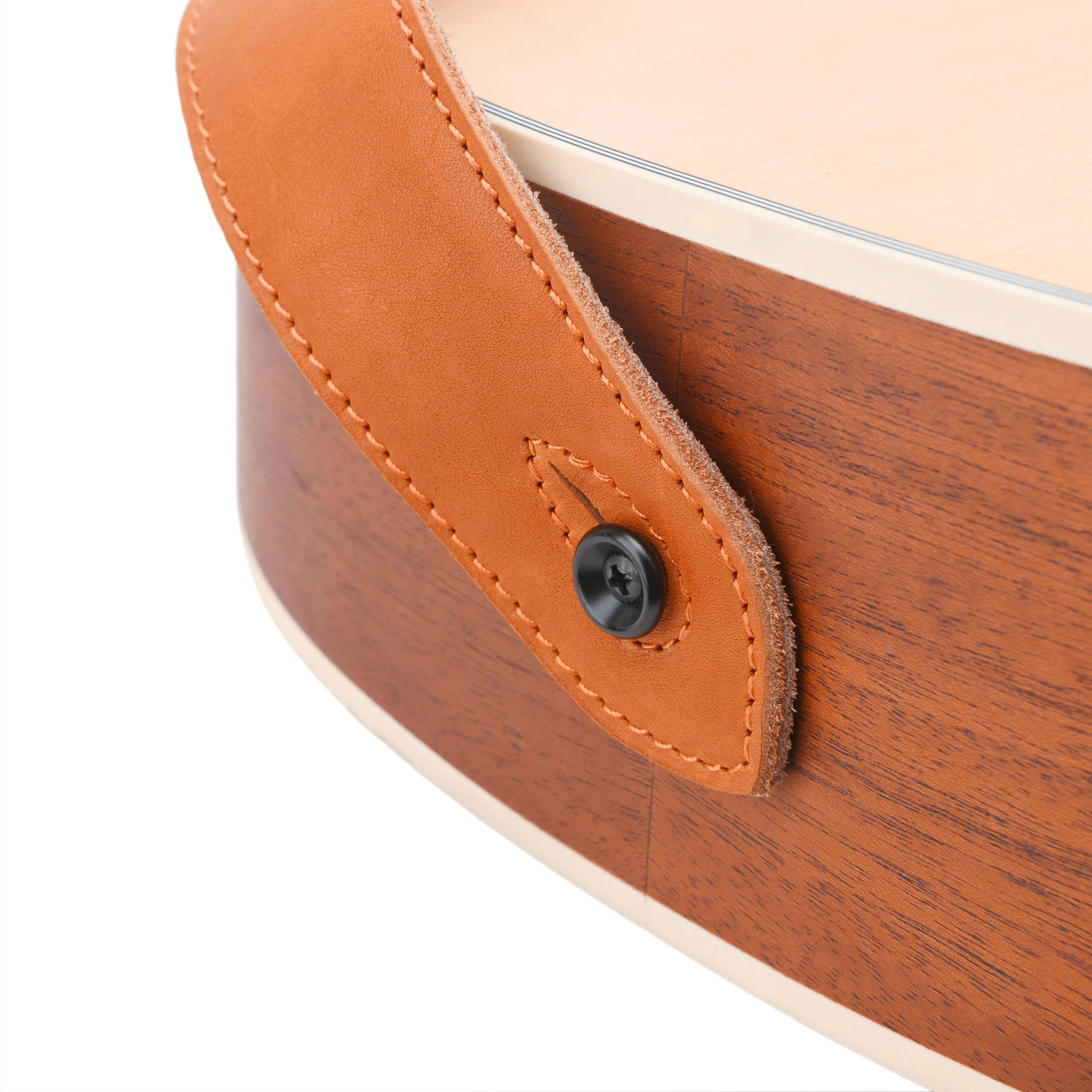 Leather Guitar Strap 3" Inch Wide Vintage Padded Guitar and Bass Strap