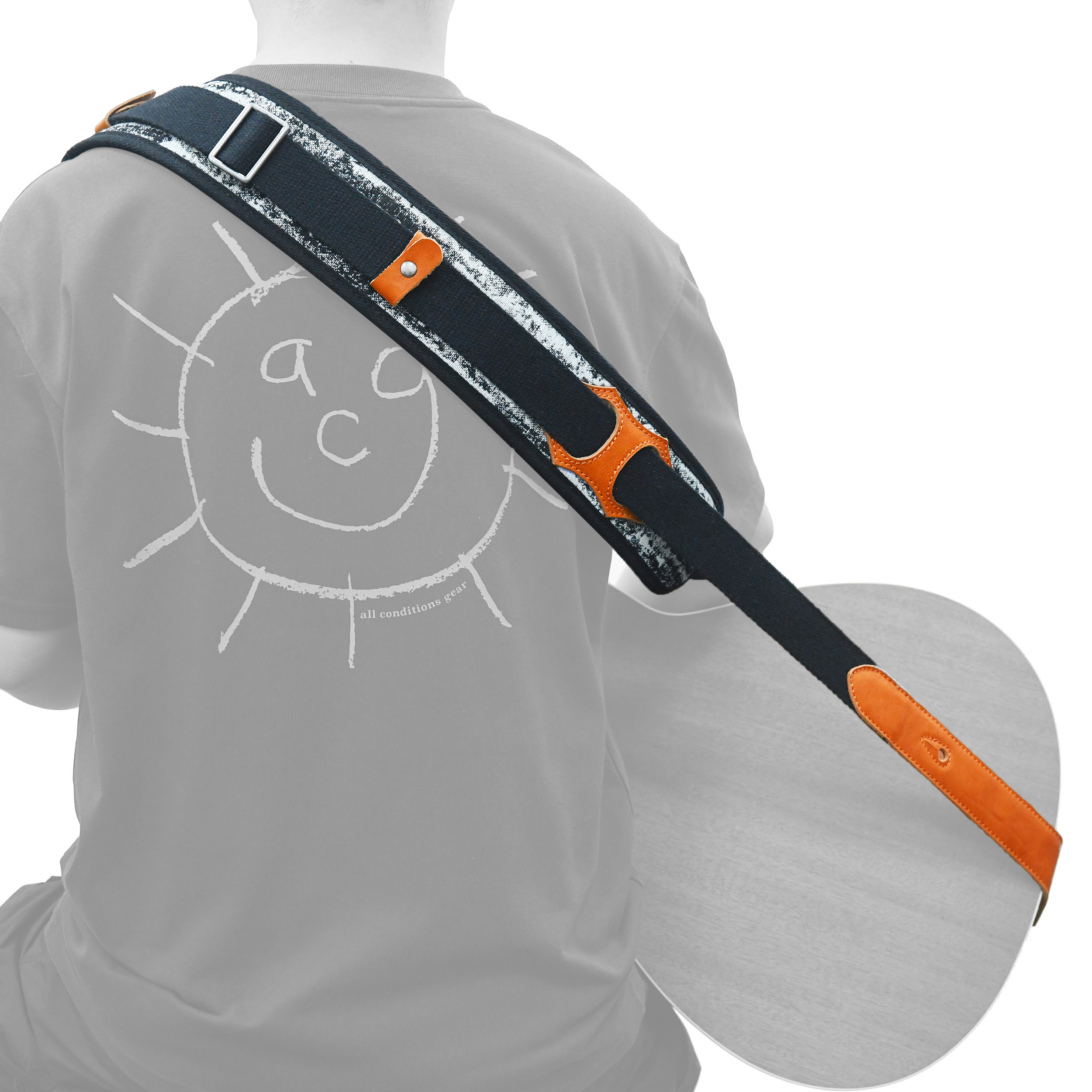 Leather Guitar Strap 3" Inch Wide Vintage Padded Guitar and Bass Strap