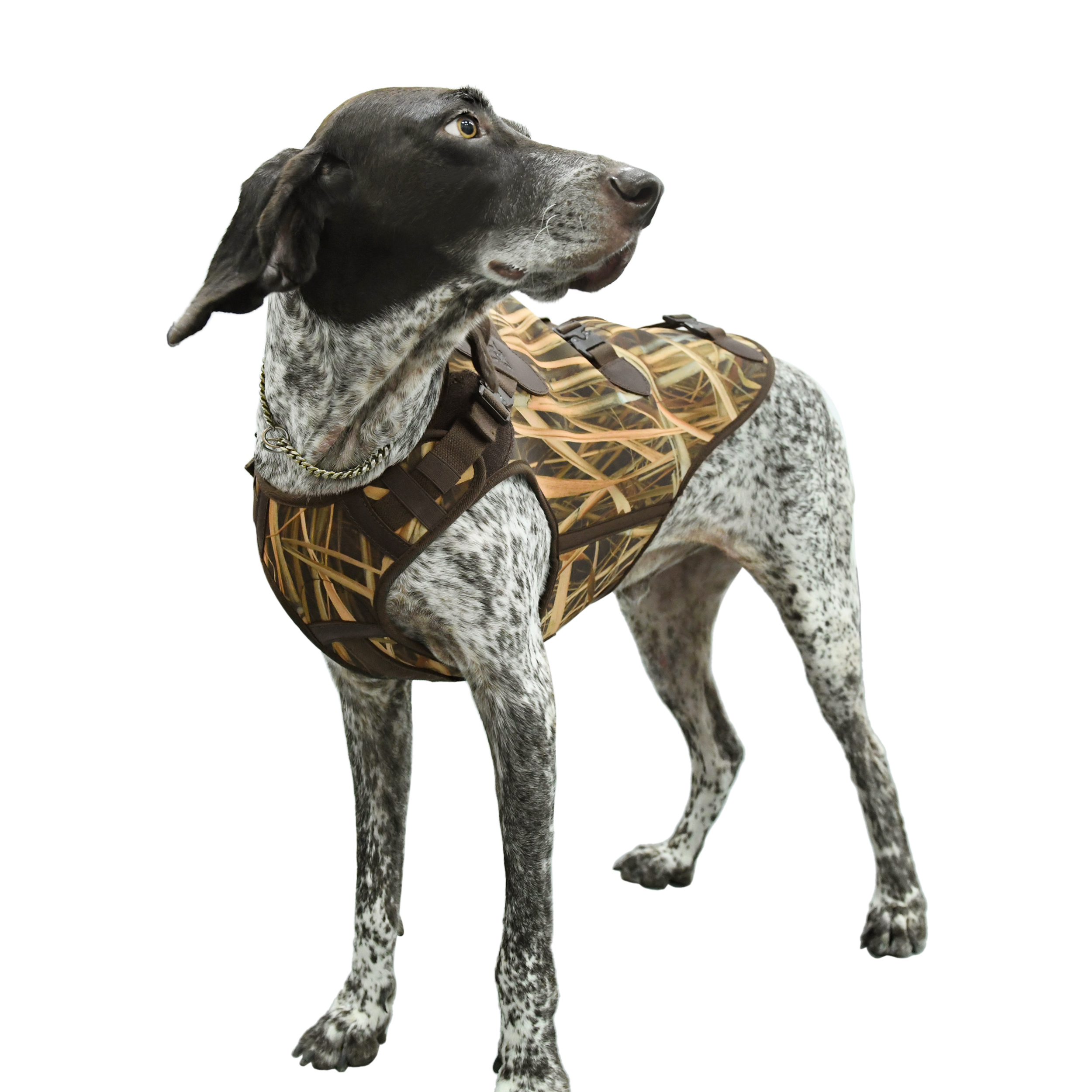 Hunting Tactical Dog Harness Adjustable Dog Vest - Camouflage Neoprene