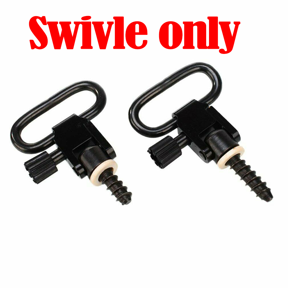  1 Pair Quick Detach 1" Swivels Adapting Hunting Gun Straps Rifle Sling 