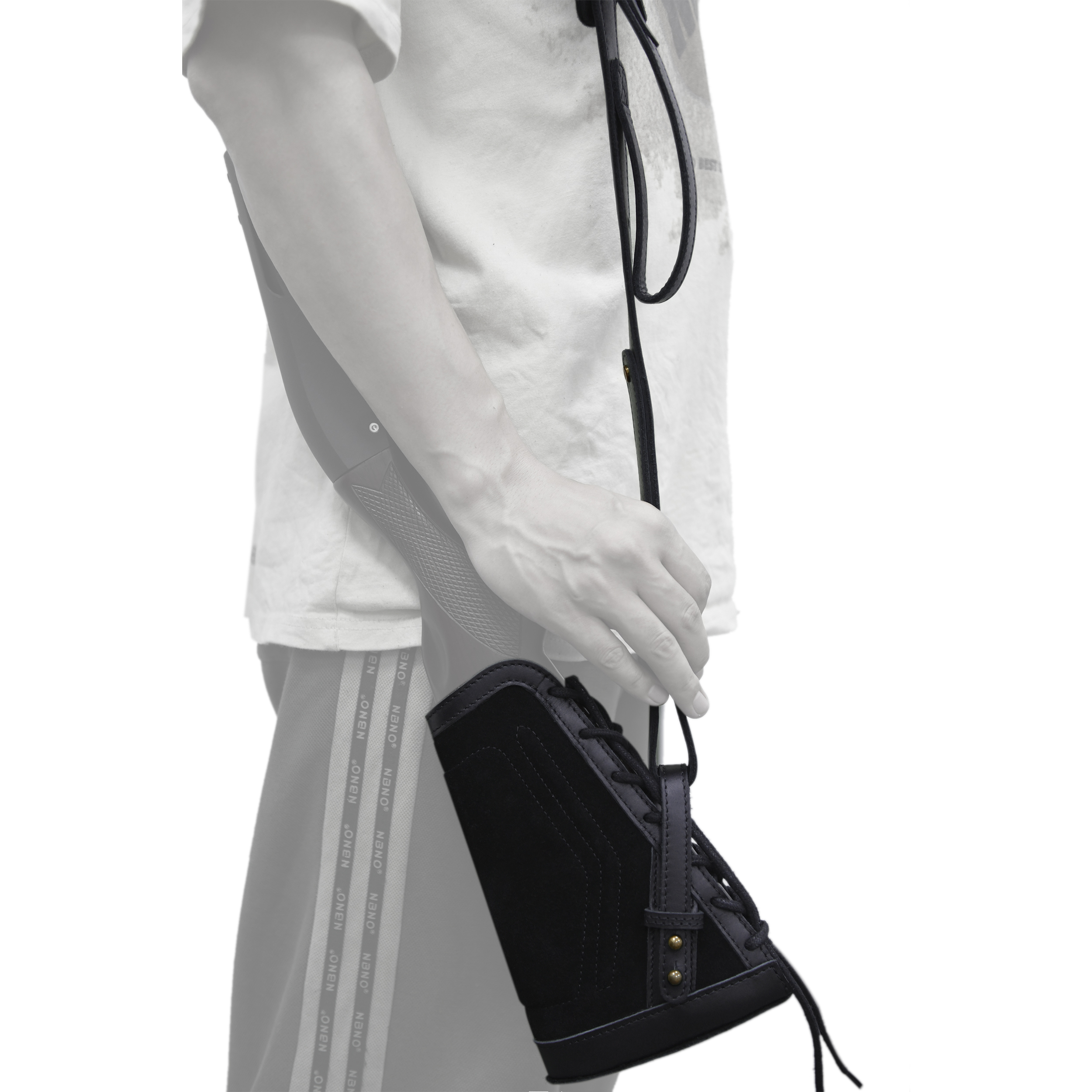 1 Set Leather No Drill Buttstock With Shotgun Sling for 12/16/20GA