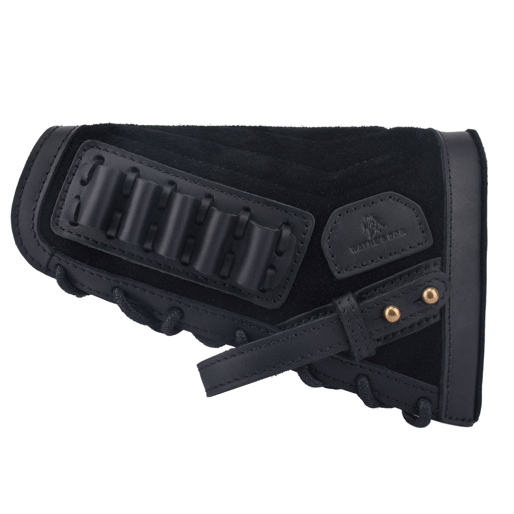 No Drilling Retro Leather Rifle Buttstock Shell Holder Gun Stock Cover Hunting .308  .30-06 .300WIN 410GA .30-30 .357 .22LR .17HMR