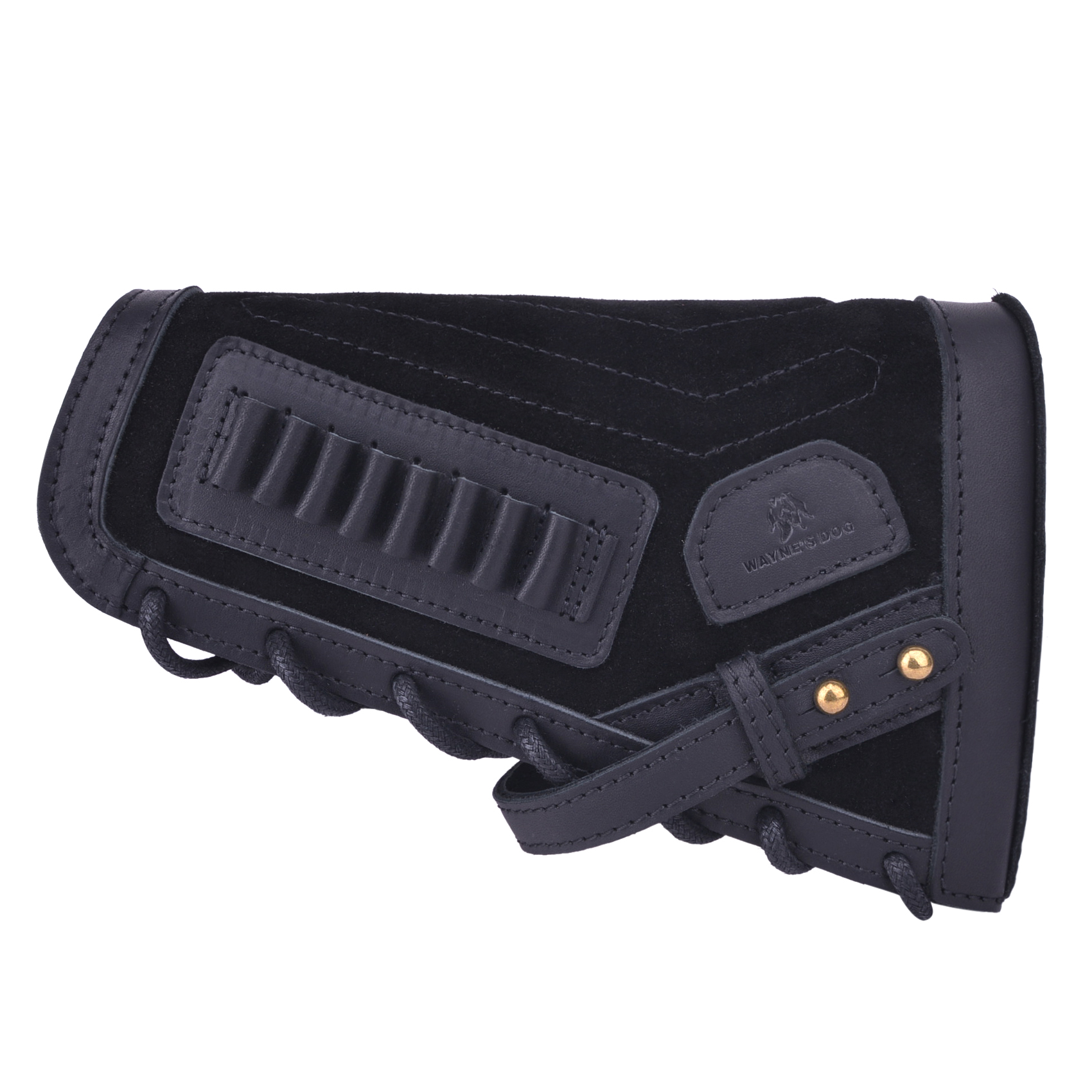 No Drilling Retro Leather Rifle Buttstock Shell Holder Gun Stock Cover Hunting .308  .30-06 .300WIN 410GA .30-30 .357 .22LR .17HMR