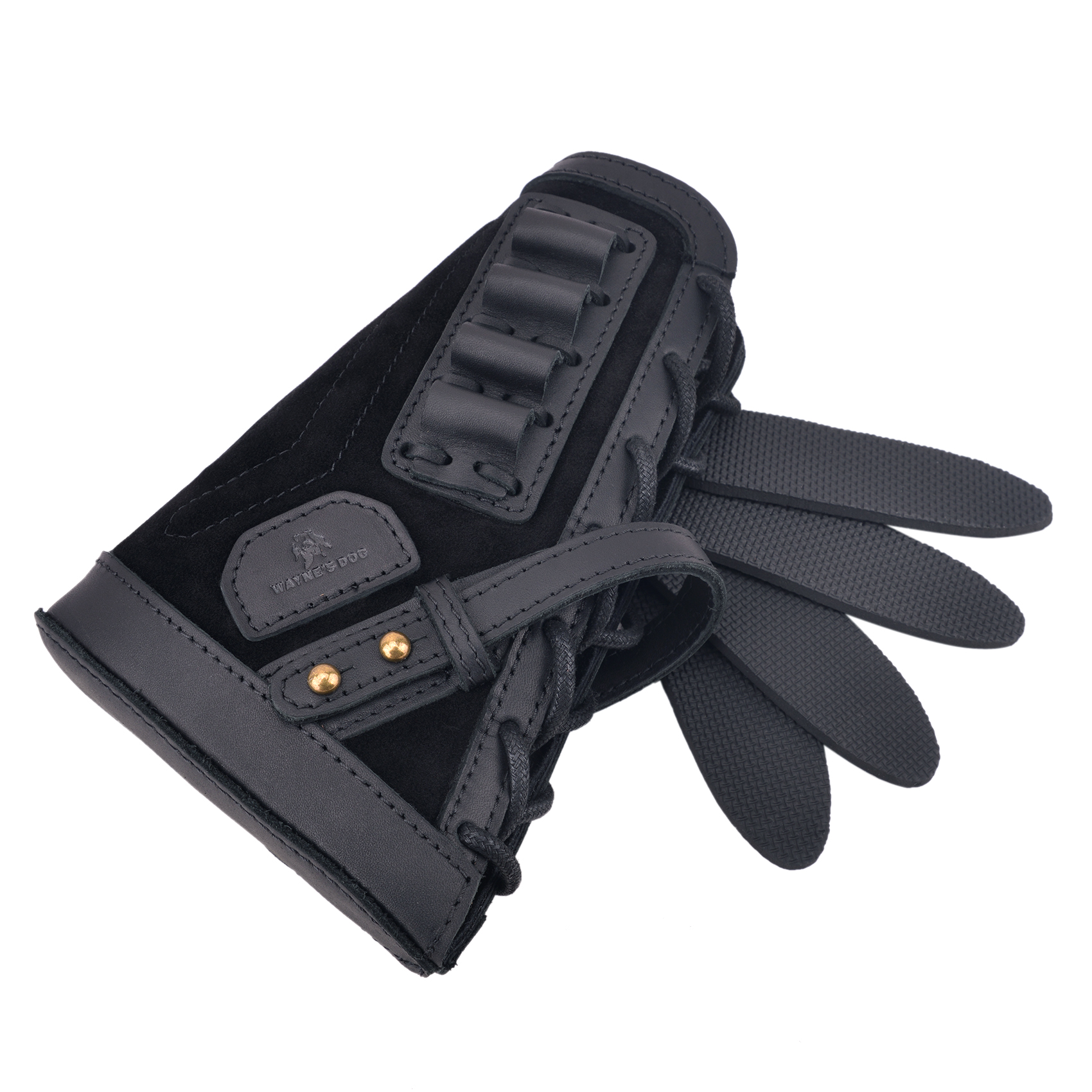 No Drilling Retro Leather Rifle Buttstock Shell Holder Gun Stock Cover Hunting .308  .30-06 .300WIN 410GA