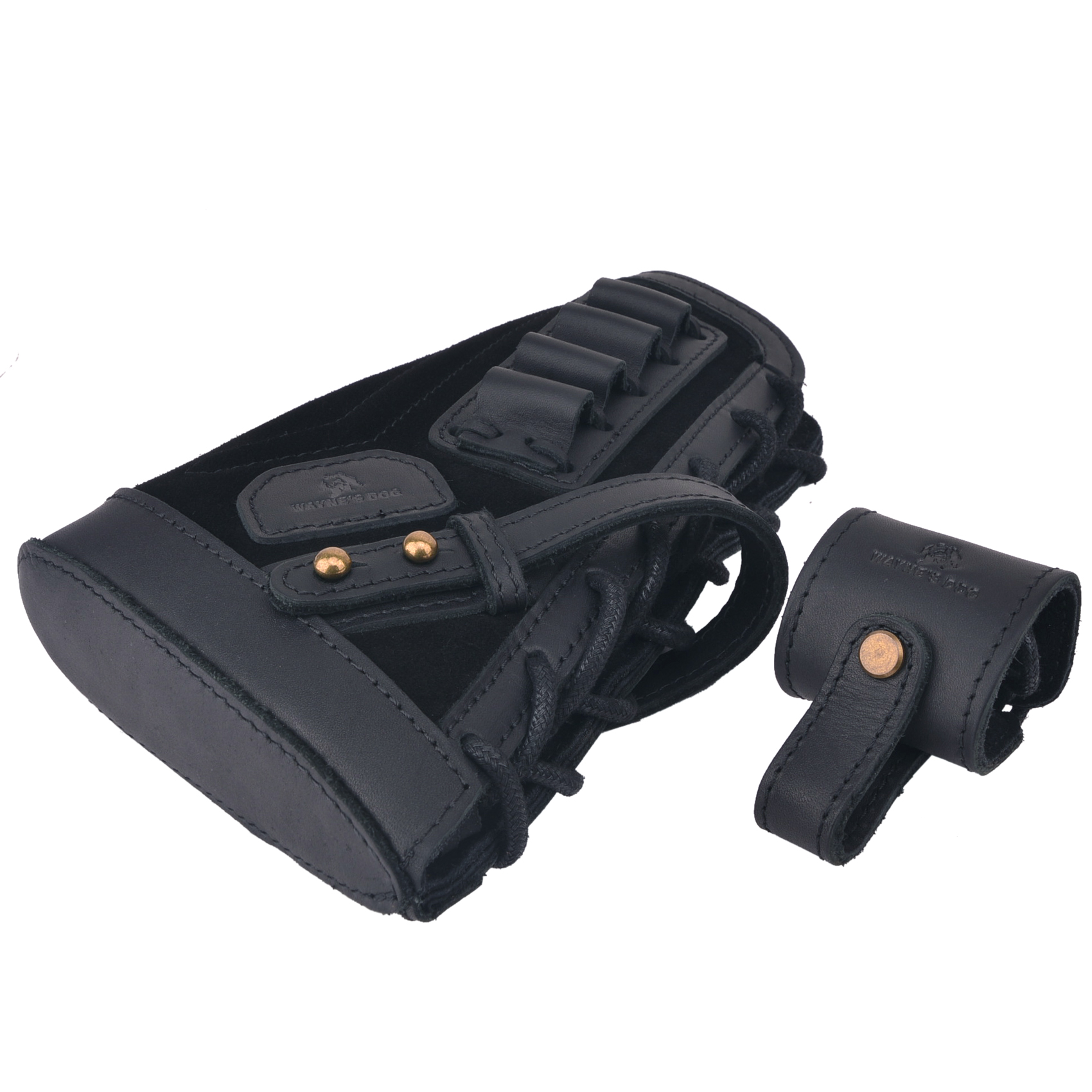 Leather Rifle No Drill Buttstock with Sling Barrel Mount .308  .30-06 .300WIN 410GA