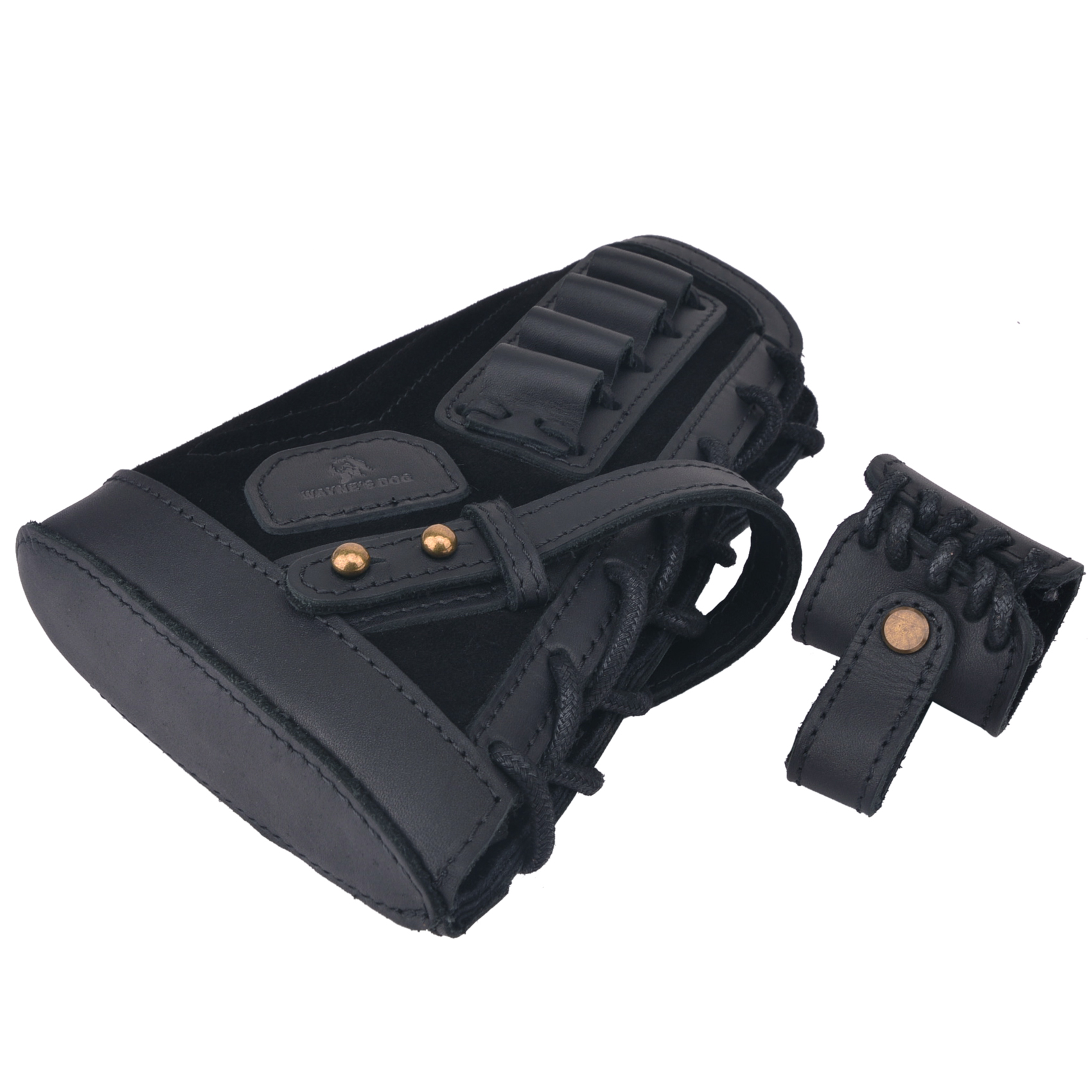 Leather Rifle No Drill Buttstock with Sling Barrel Mount .308  .30-06 .300WIN 410GA