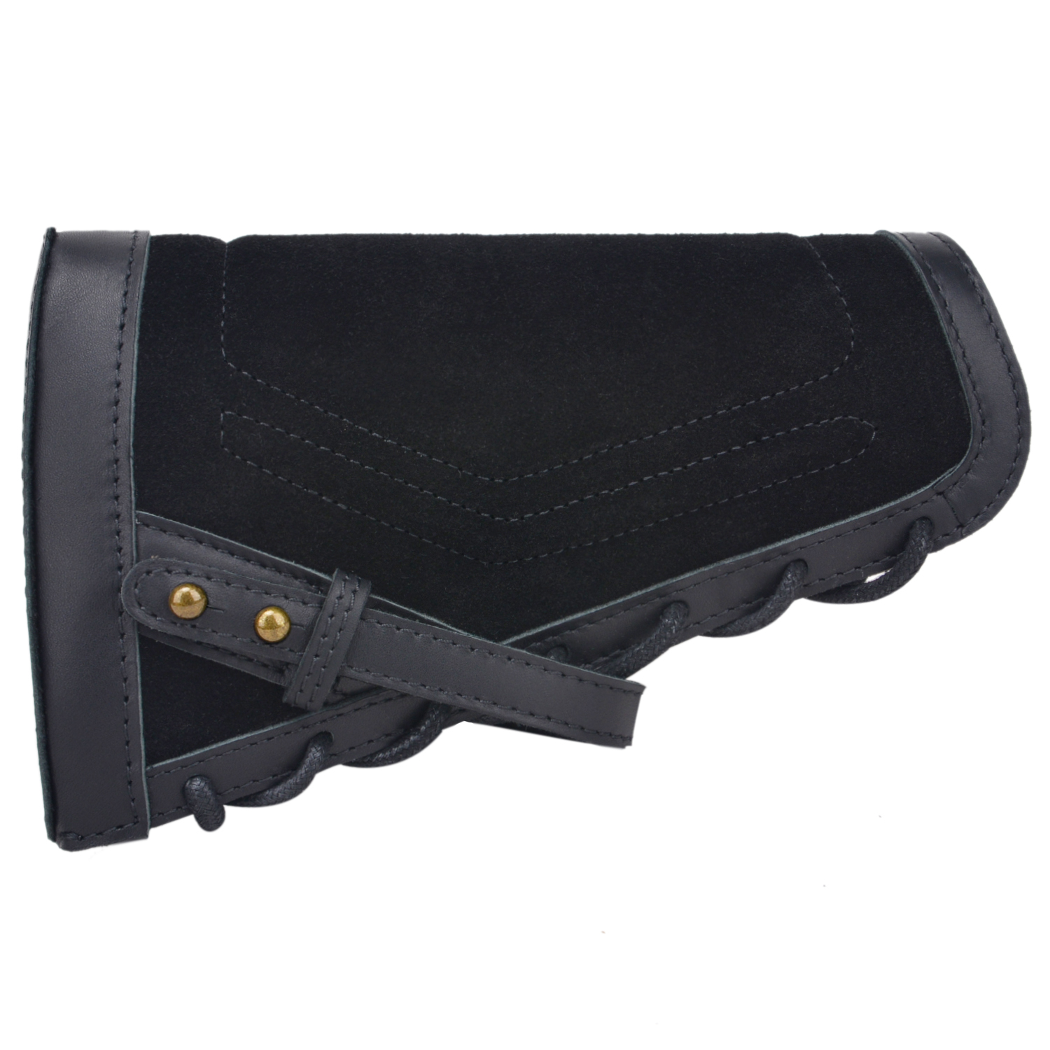 No Drilling Retro Leather Rifle Buttstock Shell Holder Gun Stock Cover Hunting .308  .30-06 .300WIN 410GA .30-30 .357 .22LR .17HMR
