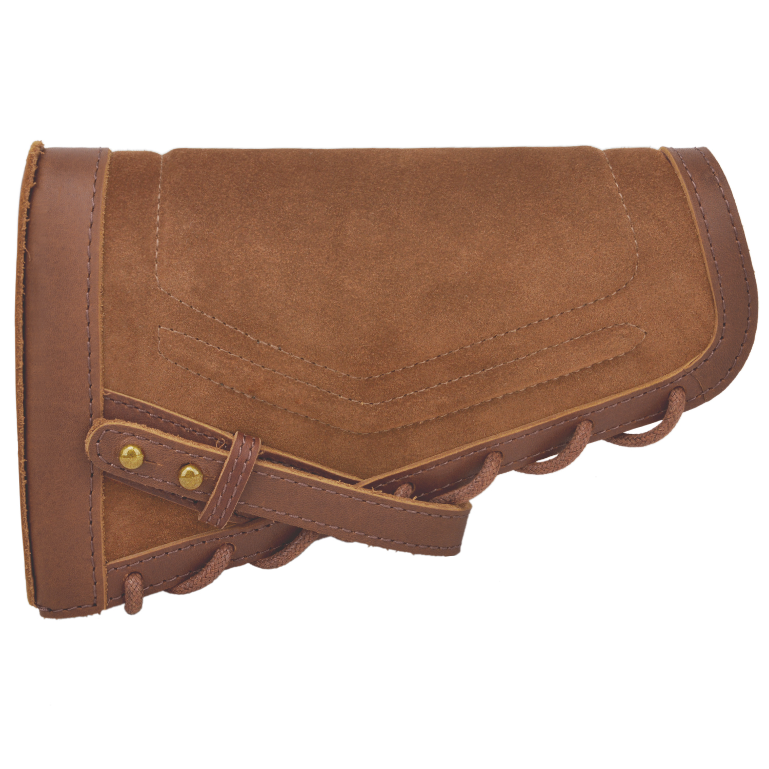 No Drilling Retro Leather Rifle Buttstock Shell Holder Gun Stock Cover Hunting .308  .30-06 .300WIN 410GA .30-30 .357 .22LR .17HMR