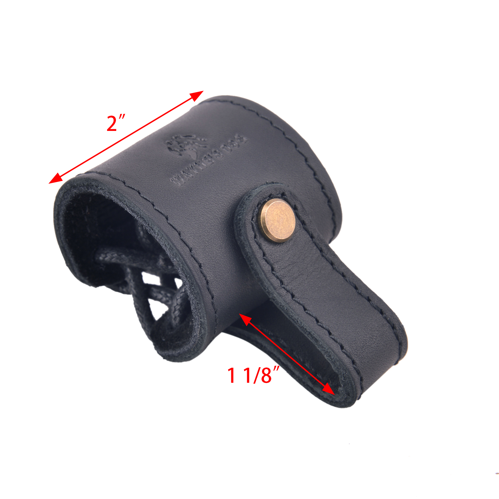 Full Grain Leather Adjustable No Drilling Shooting Gun Sling Loops Barrel Mount