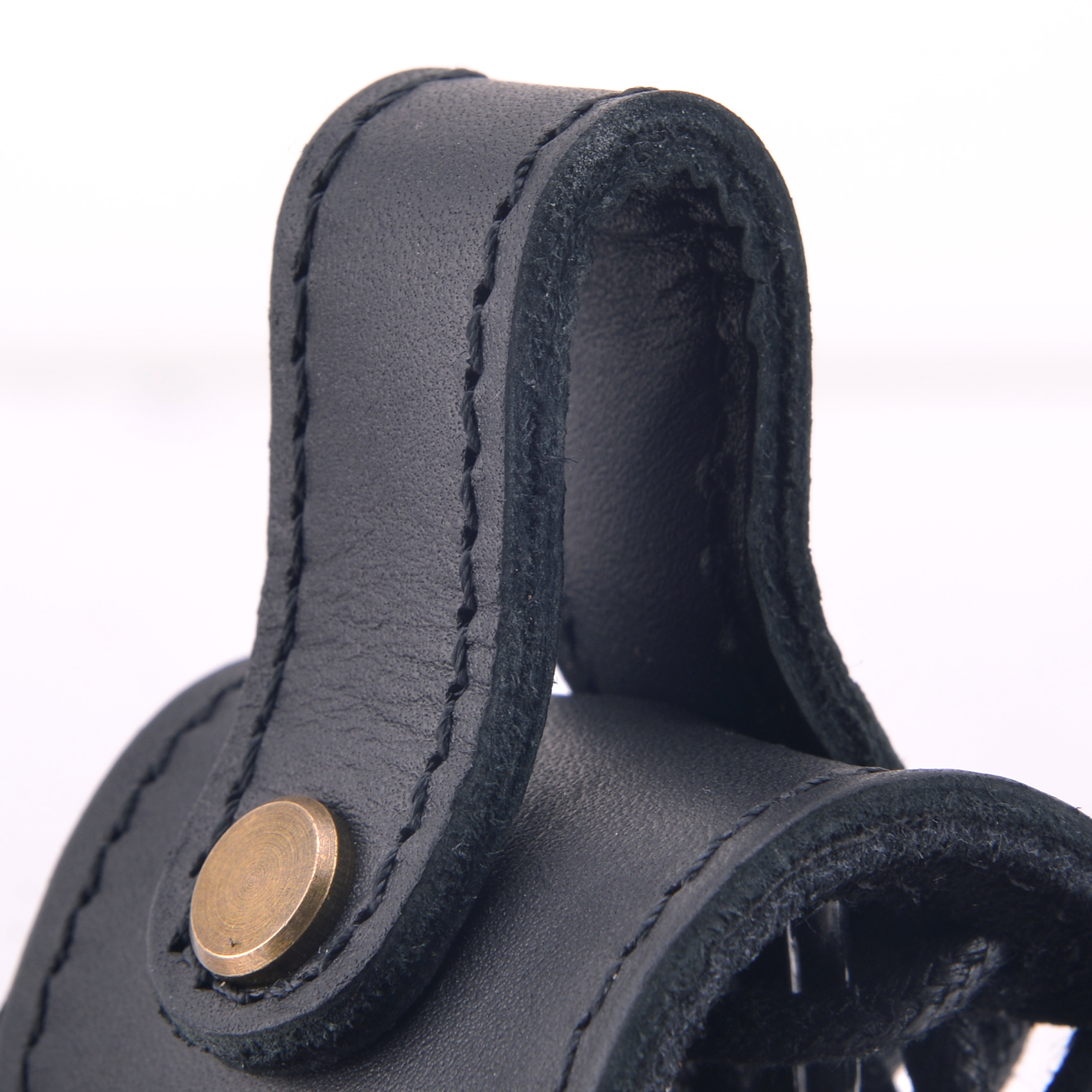 Full Grain Leather Adjustable No Drilling Shooting Gun Sling Loops Barrel Mount