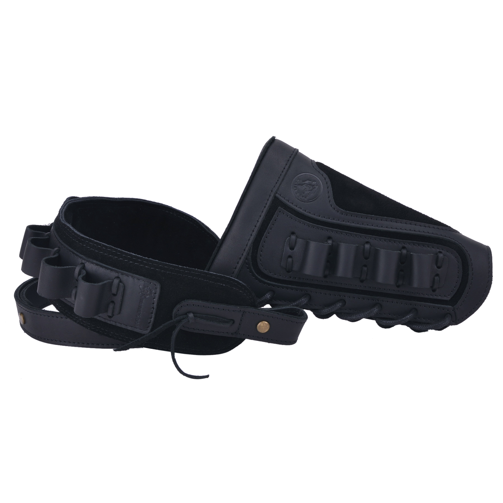 1 Set Of Leather Rifle& Shotgun Buttstock with Gun Sling .45/70 .308 .30/30 12GA .270 .357 .22LR 16GA 20GA