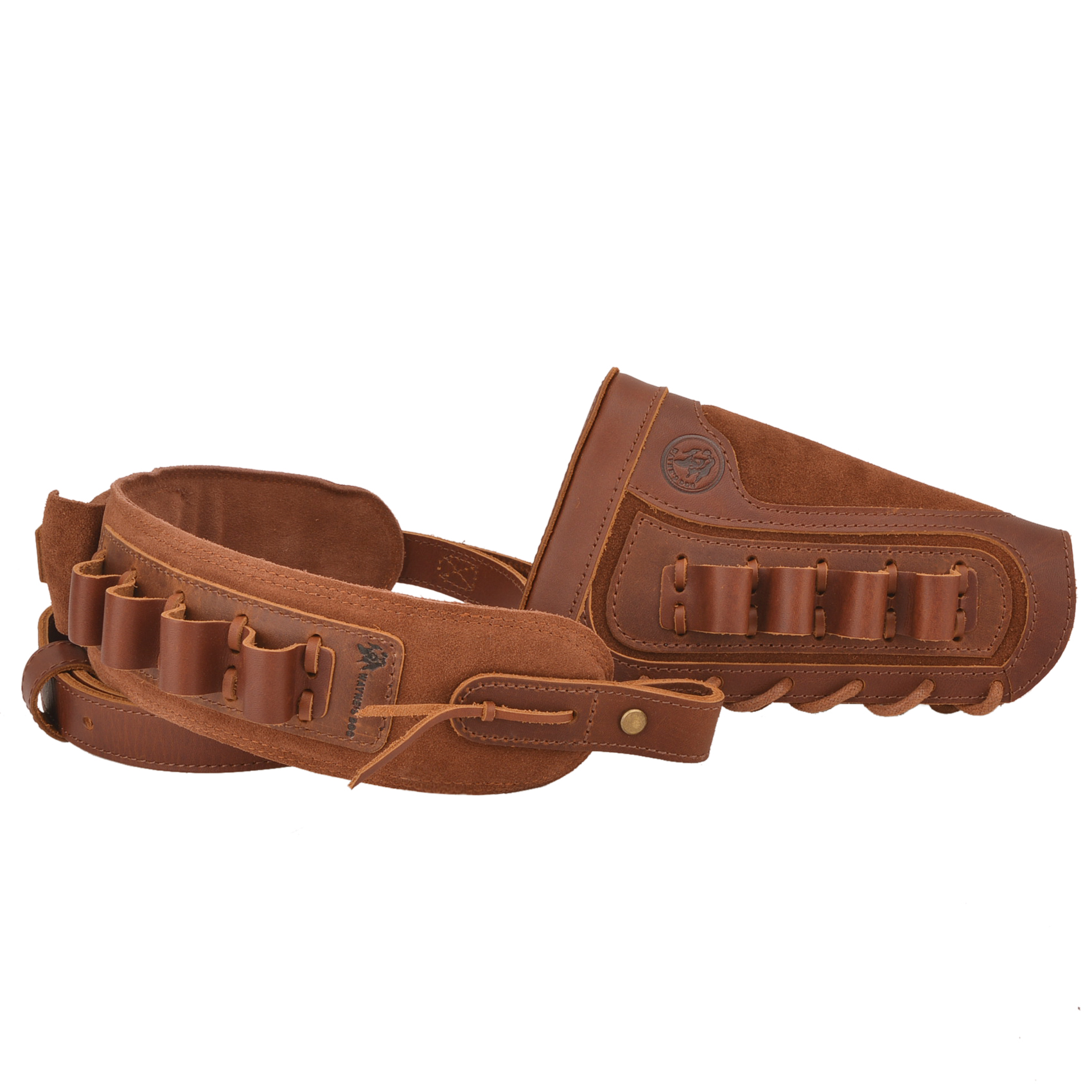 1 Set Of Leather Rifle& Shotgun Buttstock with Gun Sling .45/70 .308 .30/30 12GA .270 .357 .22LR 16GA 20GA