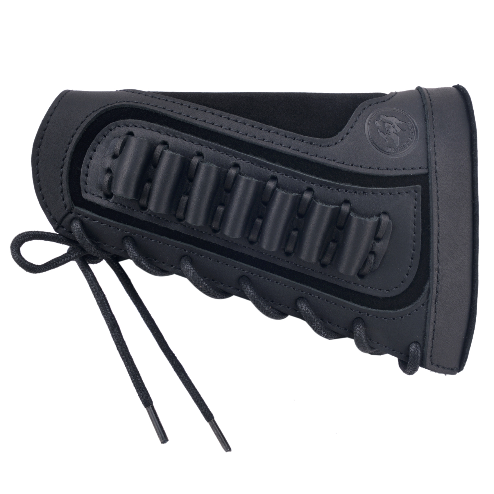 Vintage Genuine Leather Rifle Buttstock Cover Recoil Pad Gun Stock Cover With Shell Holder  .308  .30-06 .30-30 .22LR .17hmr 12/16/20GA