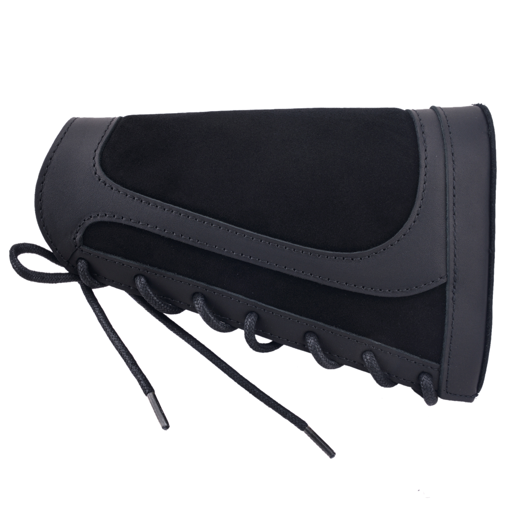 Vintage Genuine Leather Rifle Buttstock Cover Recoil Pad Gun Stock Cover With Shell Holder  .308  .30-06 .45-70