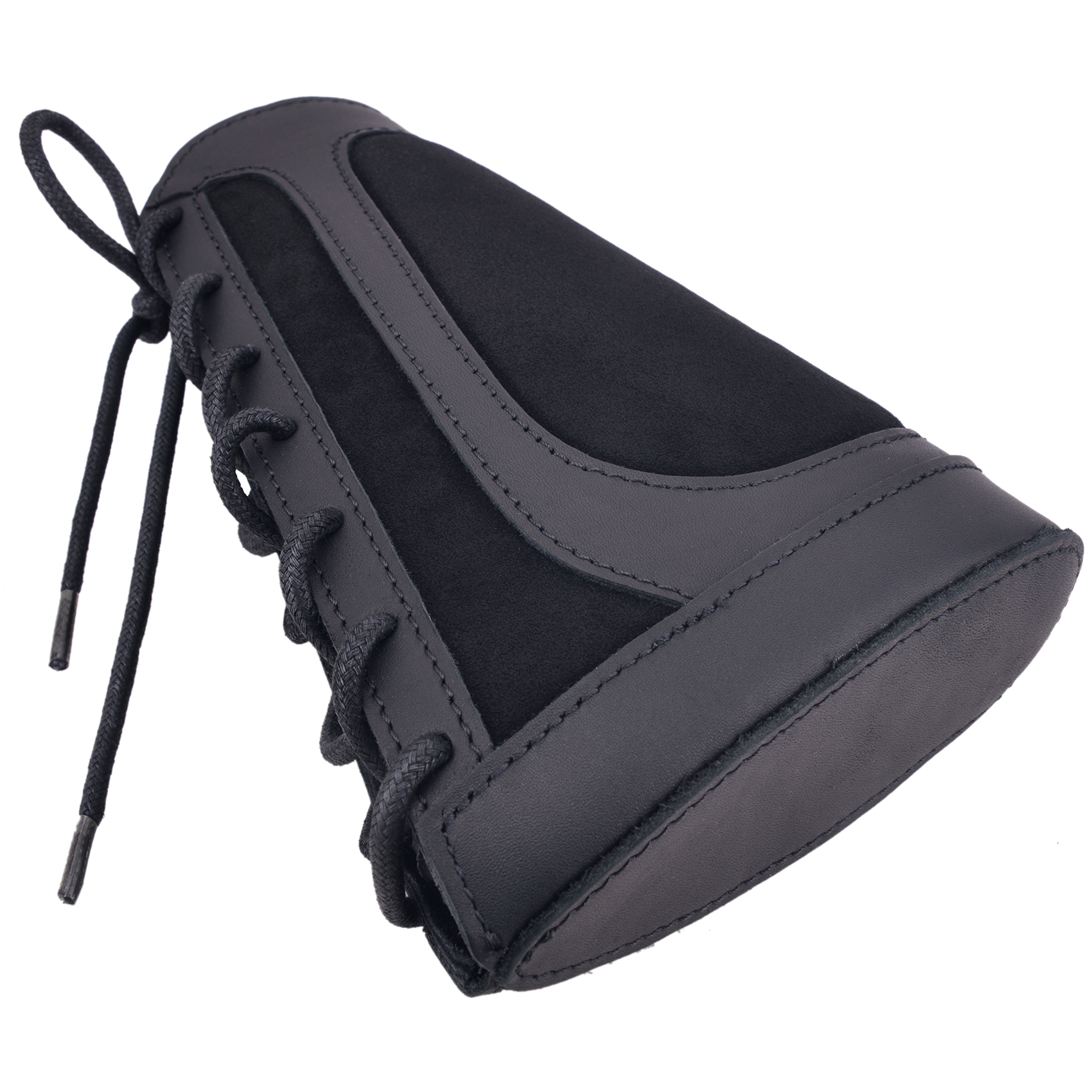 Vintage Genuine Leather Rifle Buttstock Cover Recoil Pad Gun Stock Cover With Shell Holder  .308  .30-06 .45-70