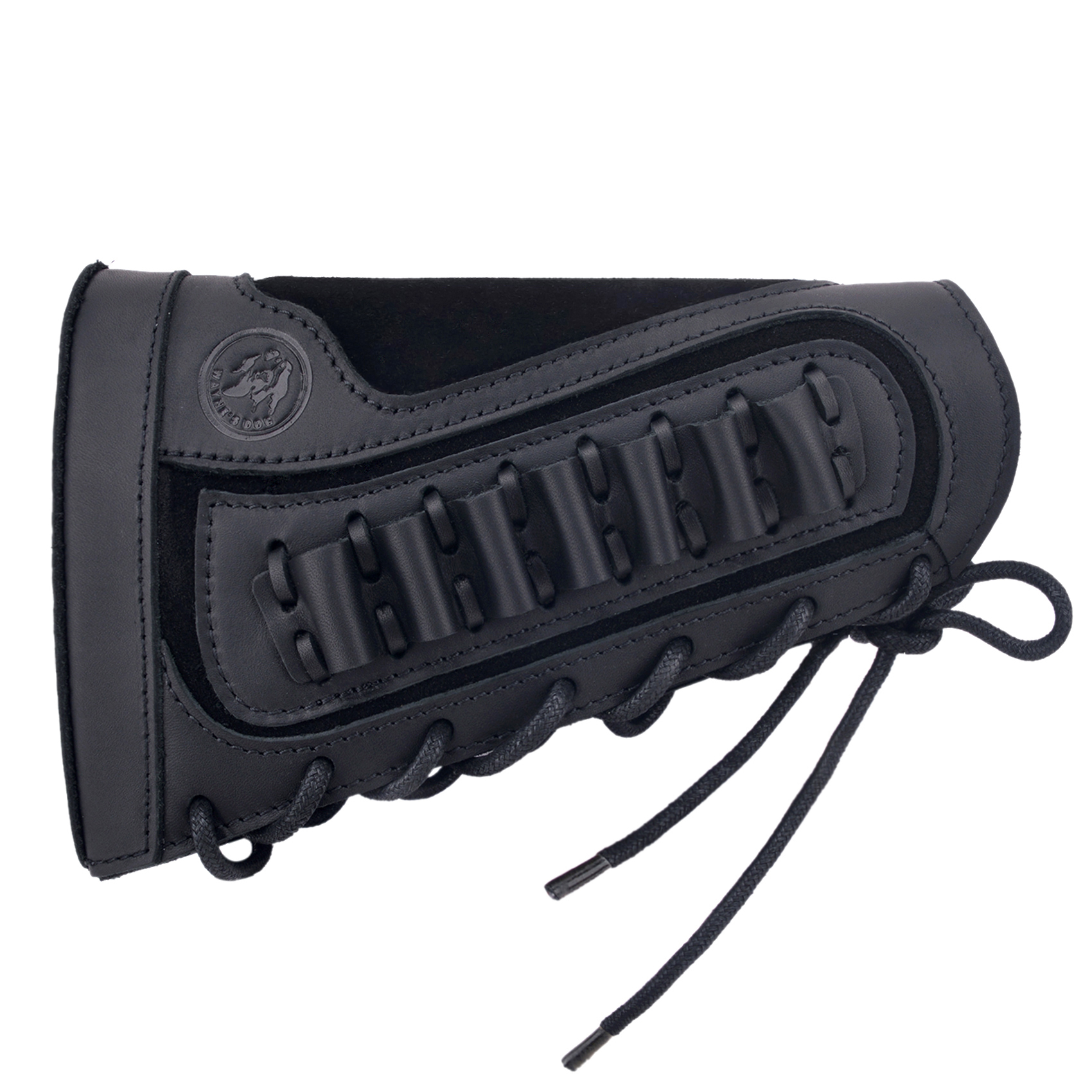 Vintage Genuine Leather Rifle Buttstock Cover Recoil Pad Gun Stock Cover With Shell Holder  .308  .30-06 .30-30 .22LR .17hmr 12/16/20GA