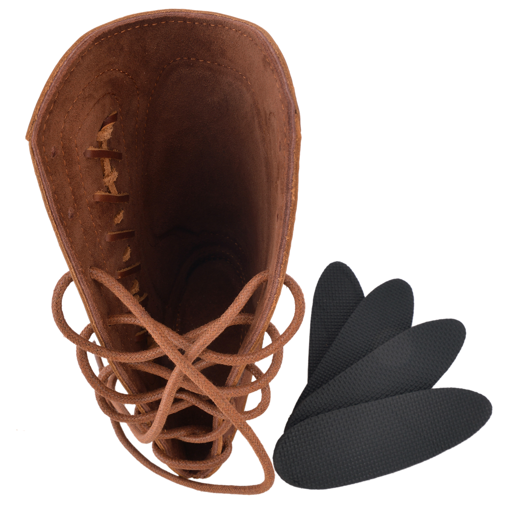 Vintage Genuine Leather Rifle Buttstock Cover Recoil Pad Gun Stock Cover With Shell Holder  .308  .30-06 .45-70