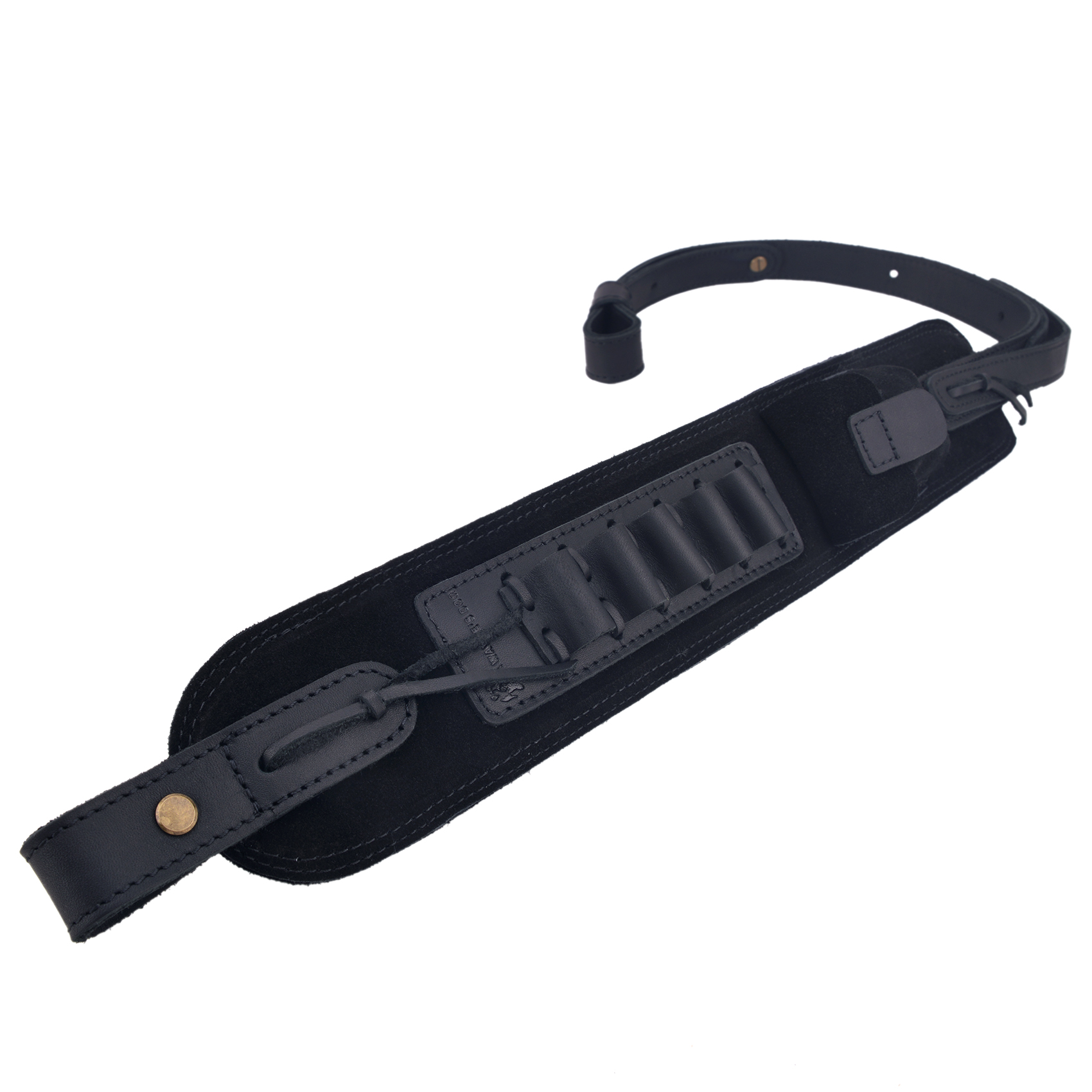  Top-Grain Leather Ammo Holder Rifle Shotgun Sling Hunting Shooting Accessory 308 .30-06 .30-30 .22LR .17hmr 12/16/20GA